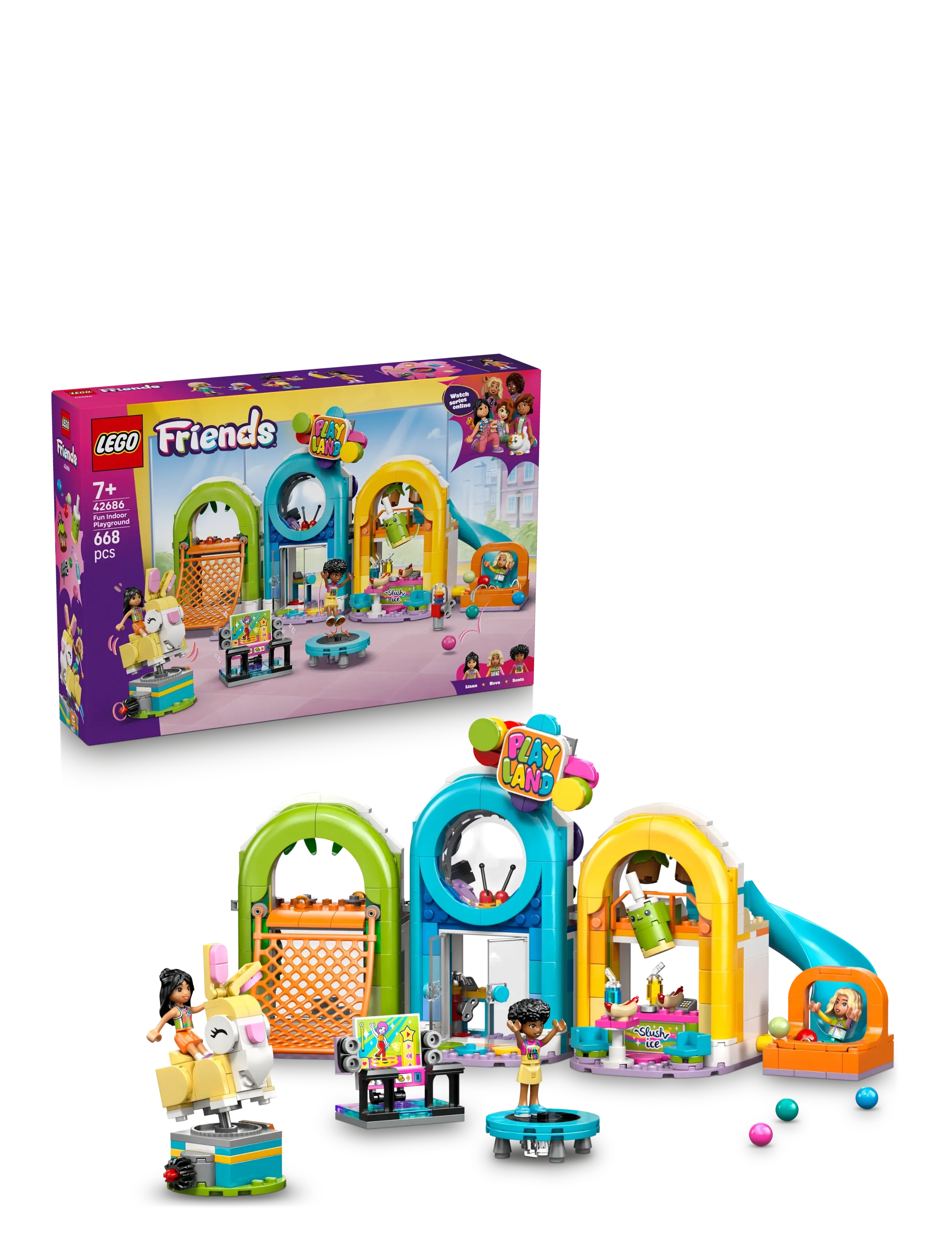 LEGO Friends Fun Indoor Playground Pretend Play Set 42686 - Spielzeug 6-8 Jahre - MULTI / multi