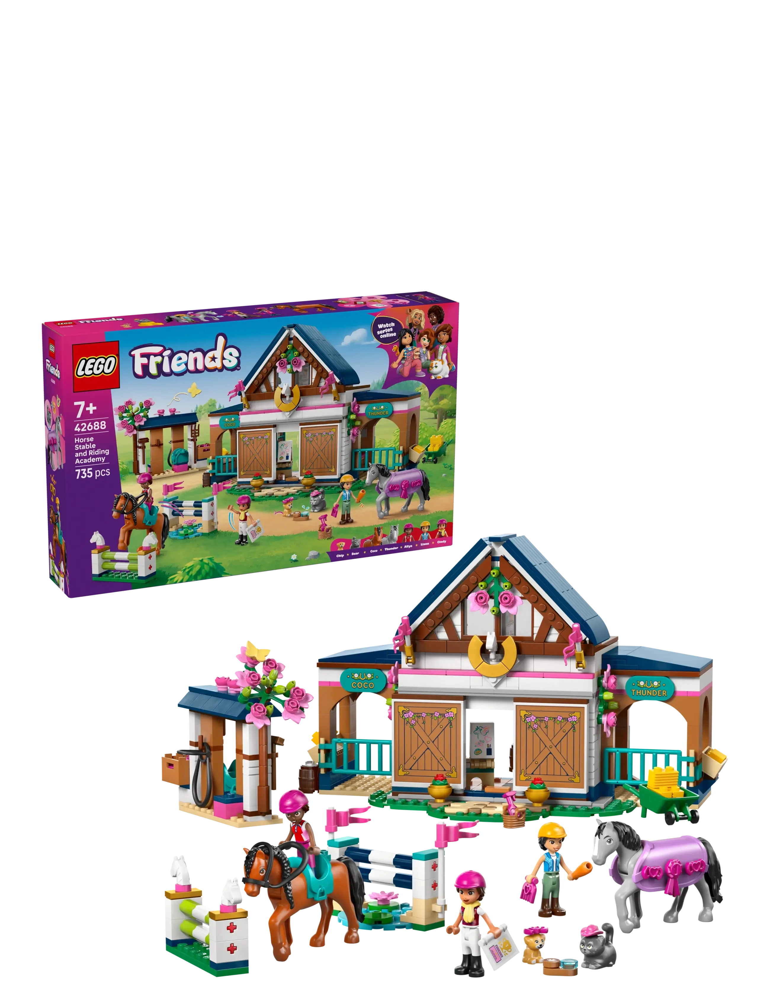 LEGO Hestestald og rideskole 42688 - LEGO legetøj - MULTI / multi