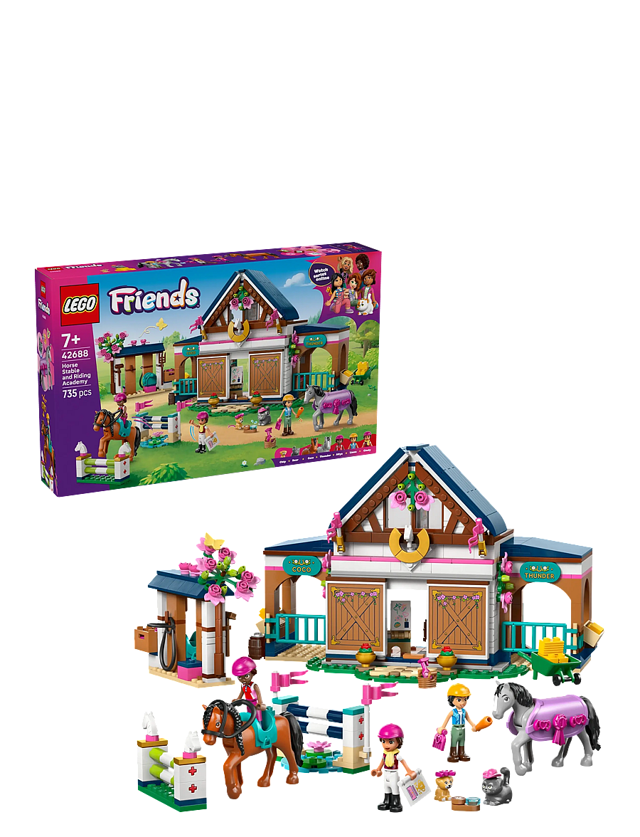 LEGO - Friends Horse Stable and Riding Academy Toy Set 42688 - lego friends - multi - 0