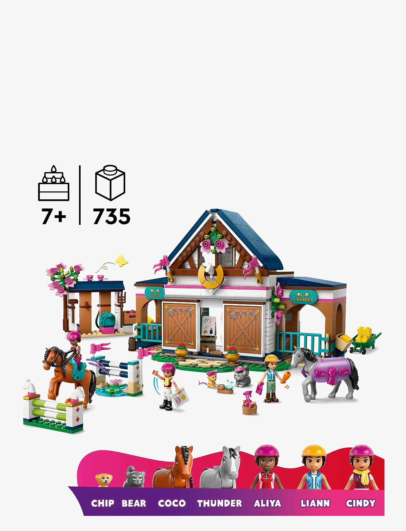 LEGO - Hestestald og rideskole 42688 - lego friends - multi - 1