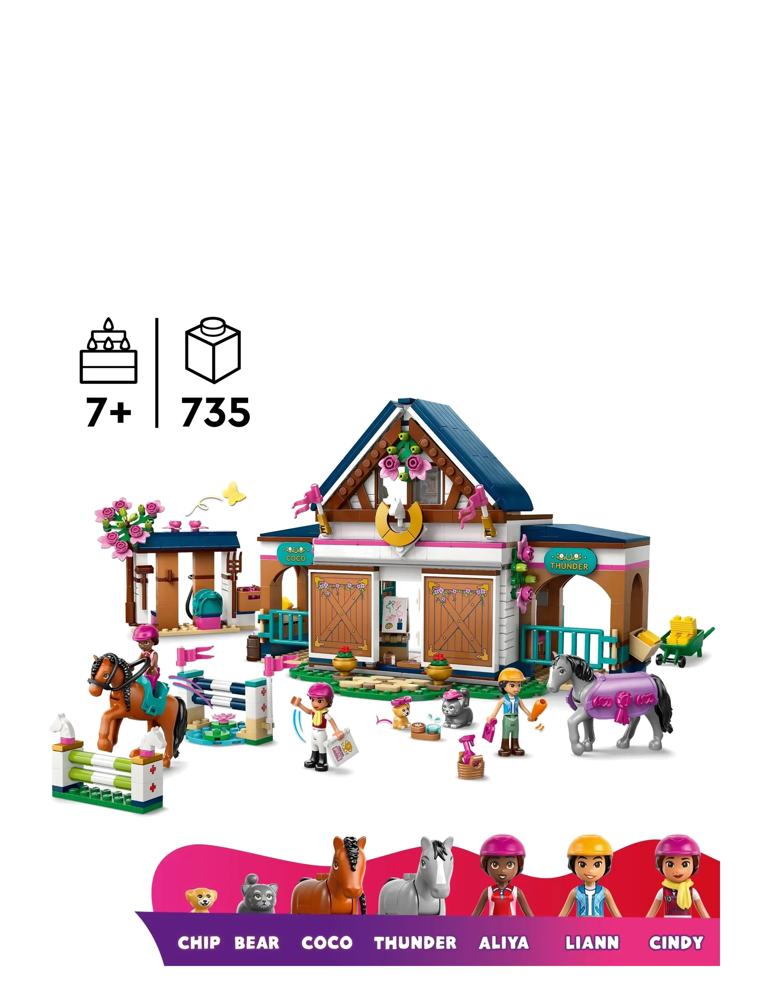 LEGO - Hestestald og rideskole 42688 - lego friends - multi - 1