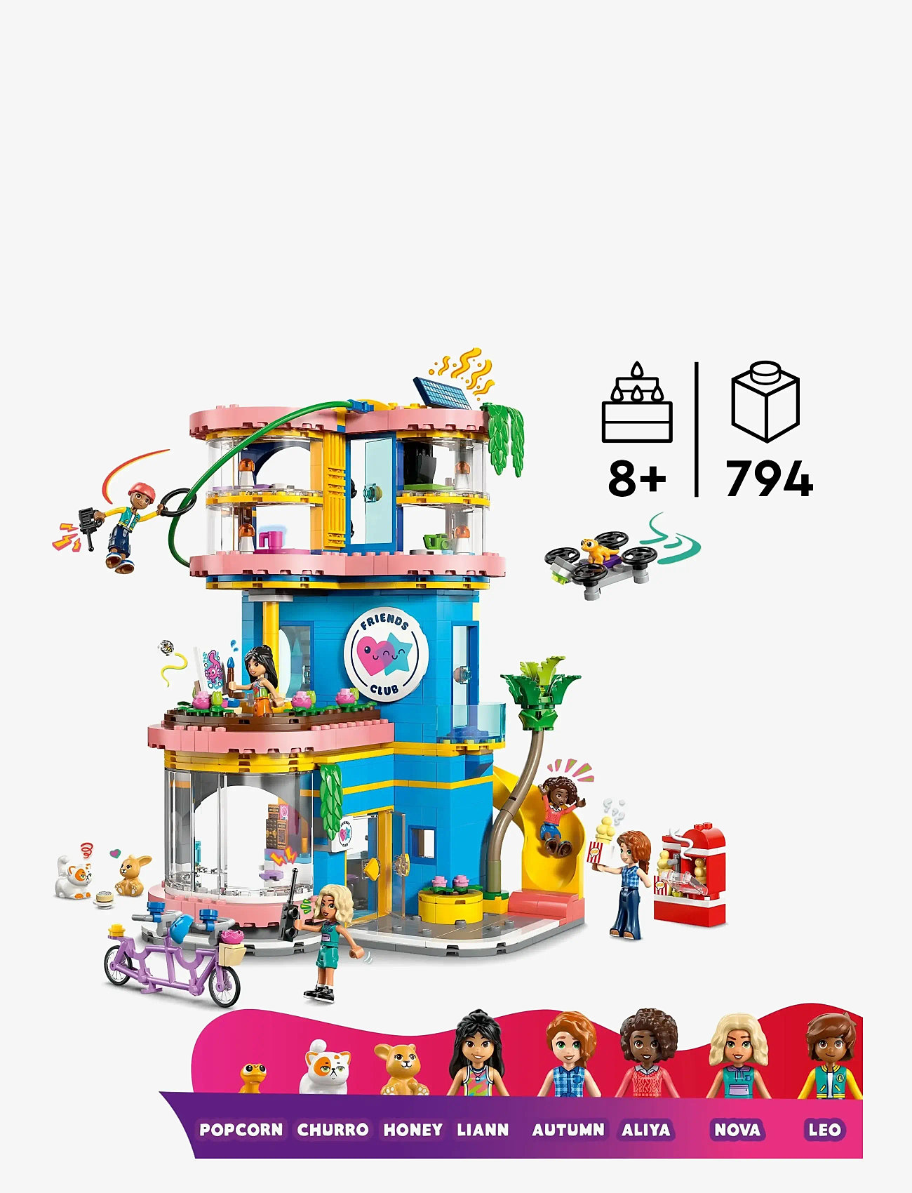 LEGO - Vännernas klubbhus i Heartlake City 42689 - lego friends - multi - 1