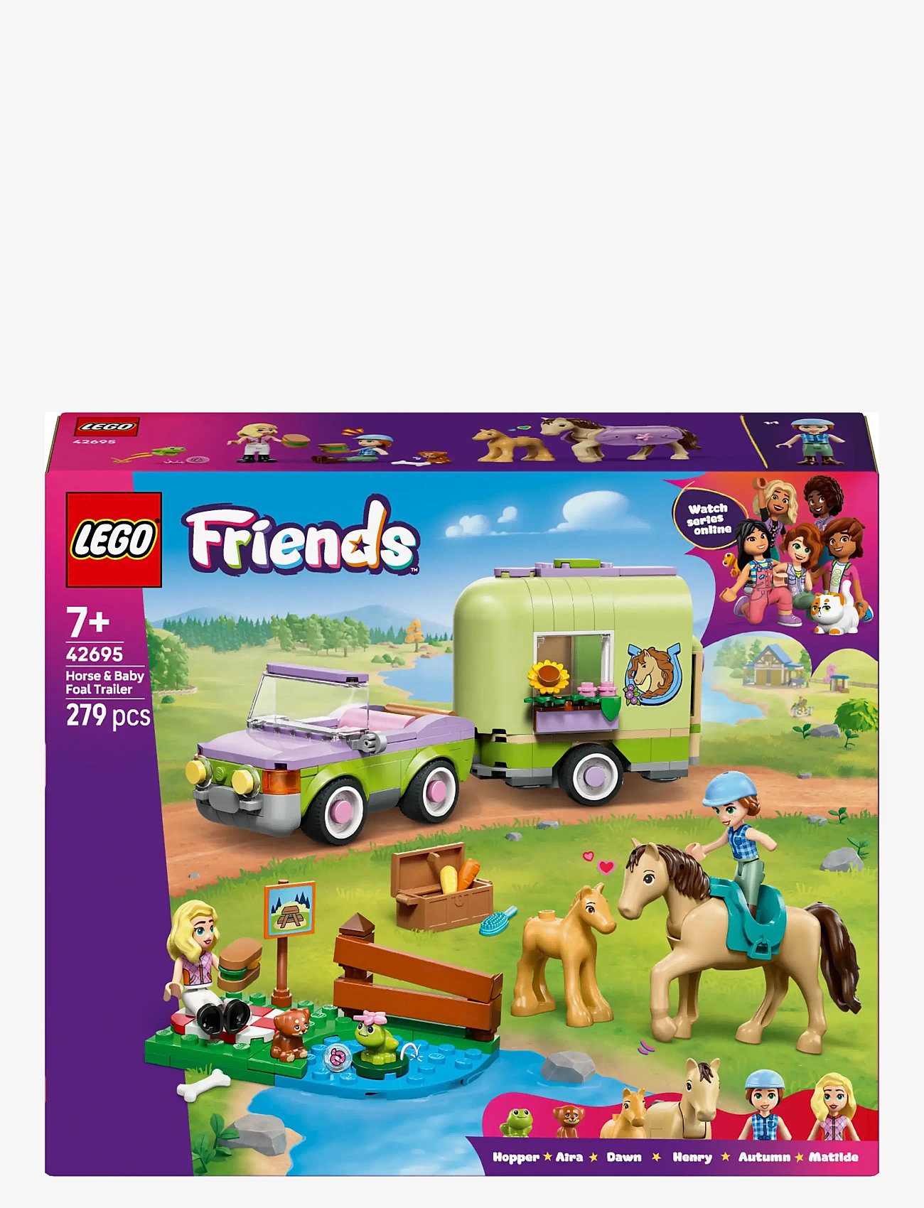 LEGO - Friends Horse & Baby Foal Trailer Toy Set 42695 - lego friends - multi - 5