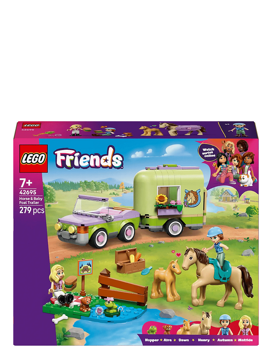 LEGO - Friends Horse & Baby Foal Trailer Toy Set 42695 - lego friends - multi - 5