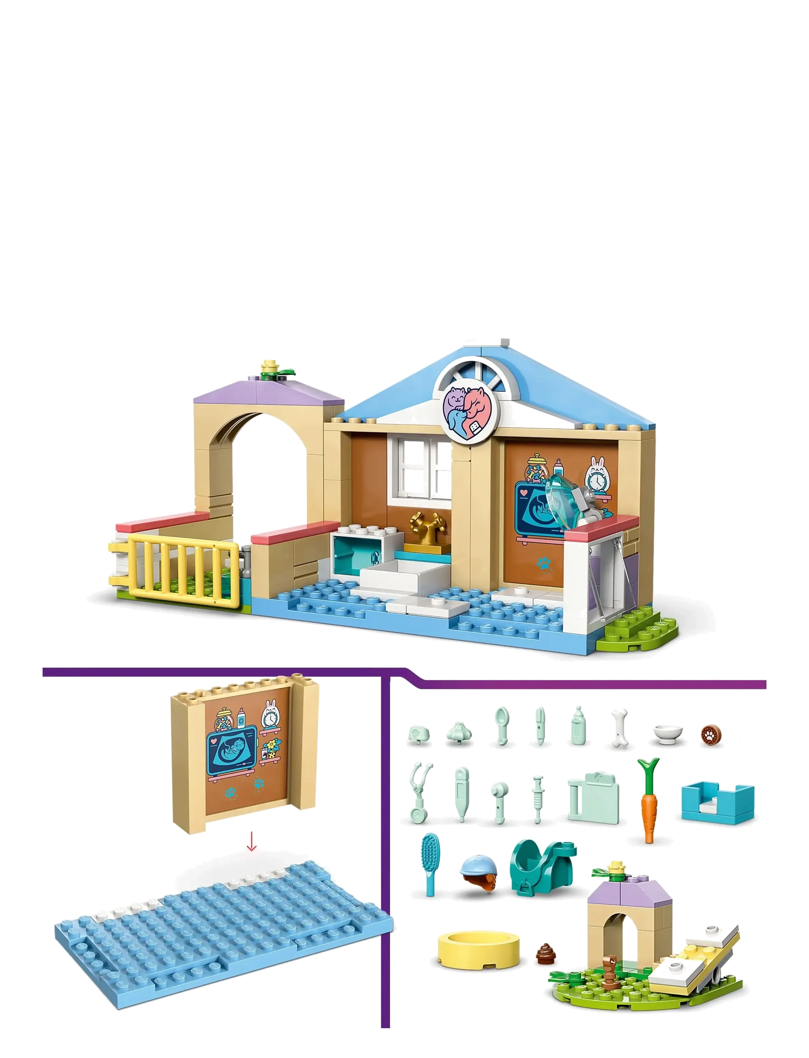 LEGO - Dyrlægeklinik 42696 - lego friends - multi - 3