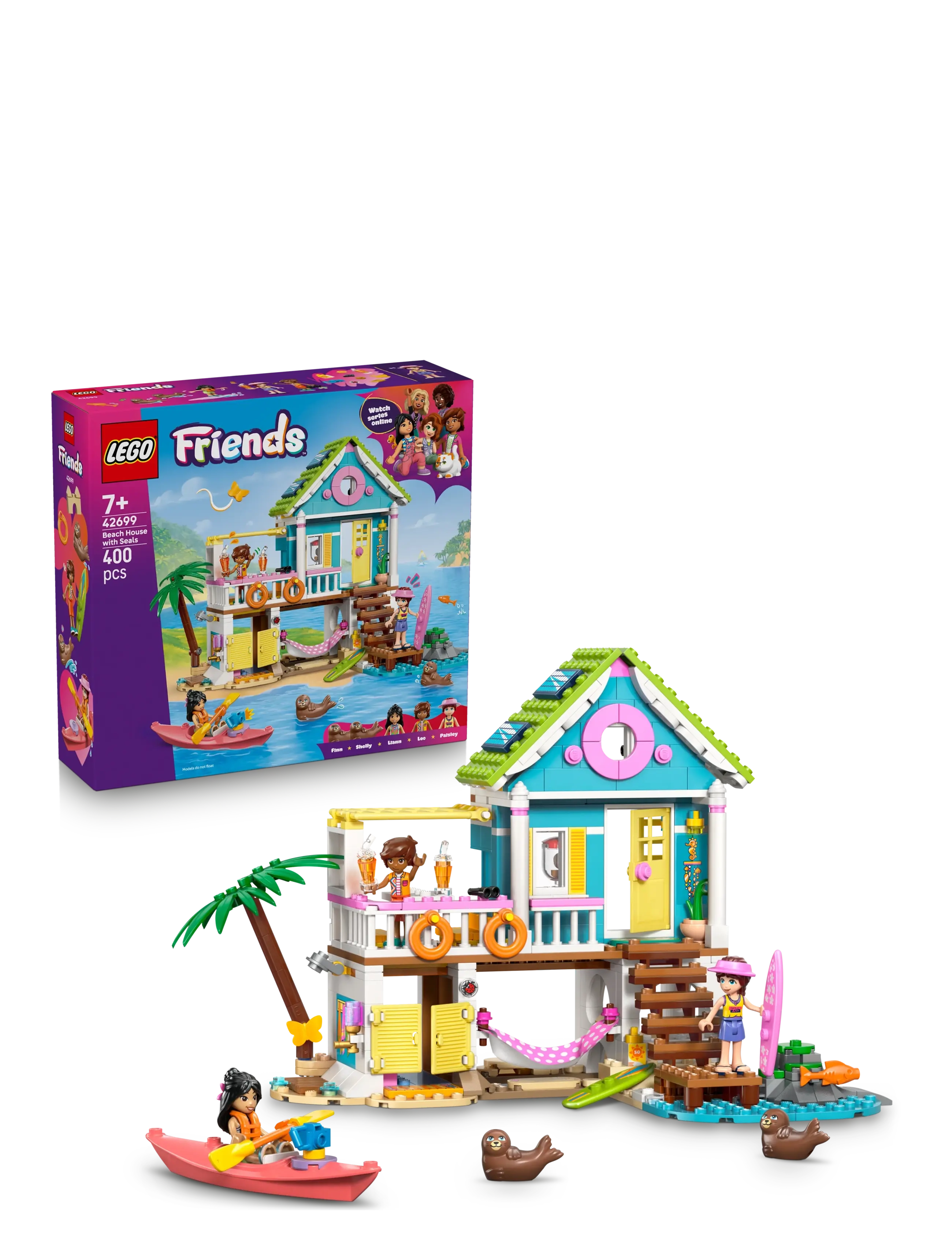 LEGO Strandhus Med Sæler 42699, One Size, Lego Spielzeug, Mehrfarbig/gemustert - friends, Kinder