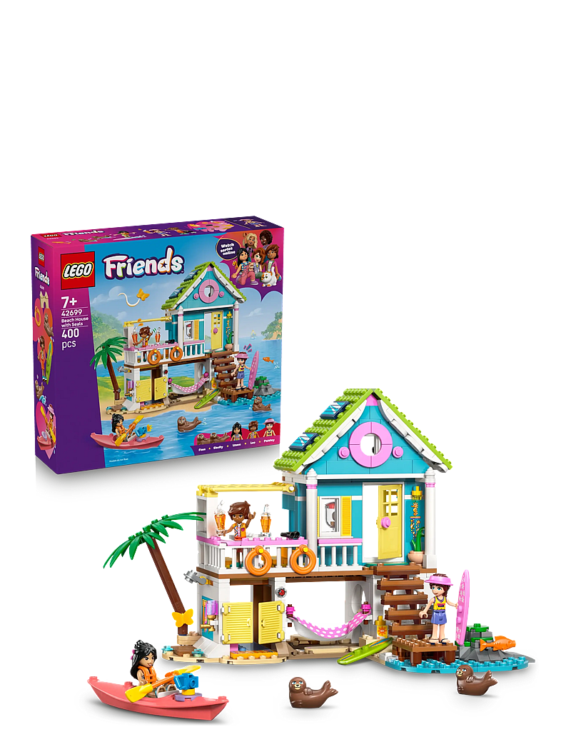 LEGO - Friends Beach House with Seals Building Kit 42699 - lego friends - multi - 0
