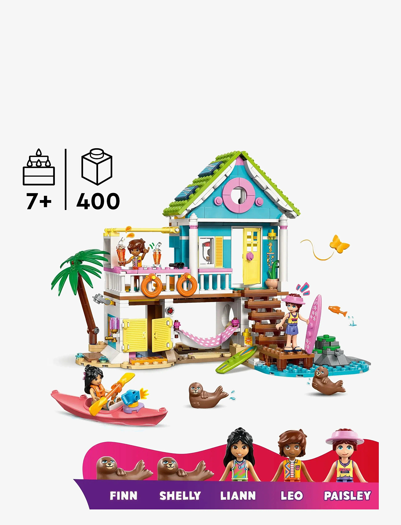 LEGO - Strandhus med sæler 42699 - lego friends - multi - 1