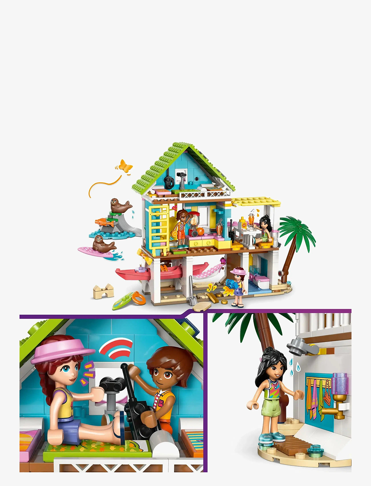 LEGO - Strandhus med sæler 42699 - lego friends - multi - 2