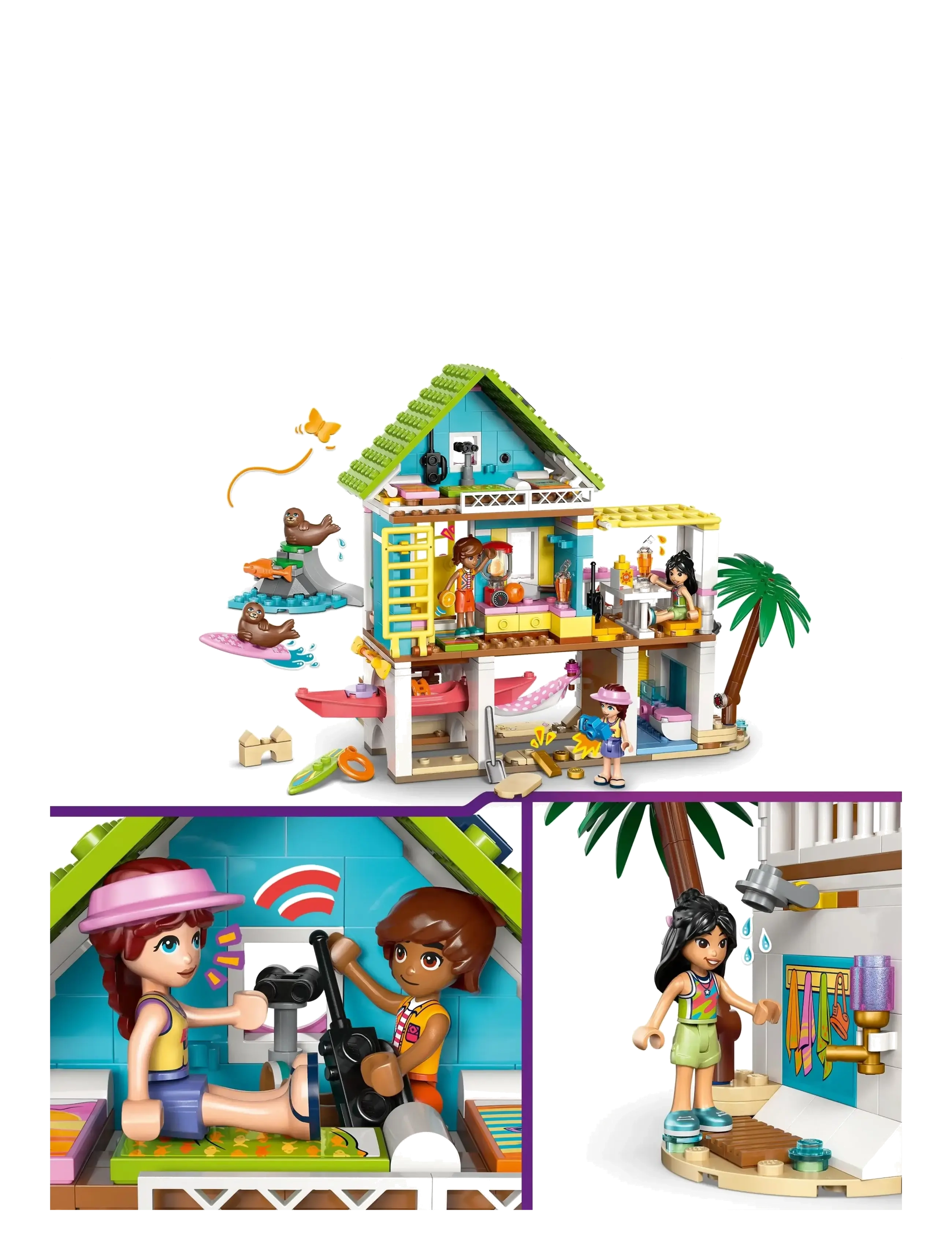 LEGO - Strandhus med sälar 42699 - lego friends - multi - 2