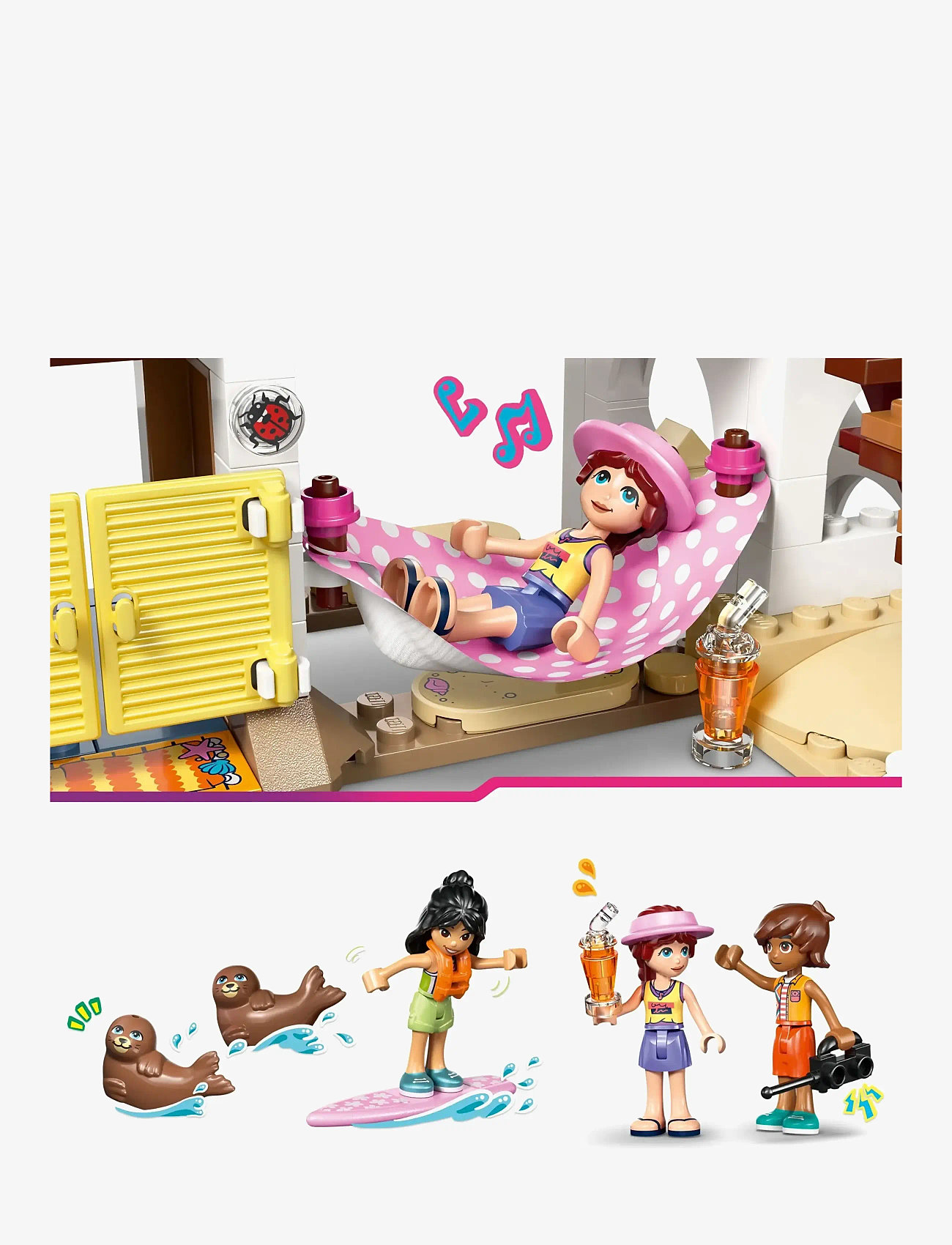 LEGO - Strandhus med sæler 42699 - lego friends - multi - 3