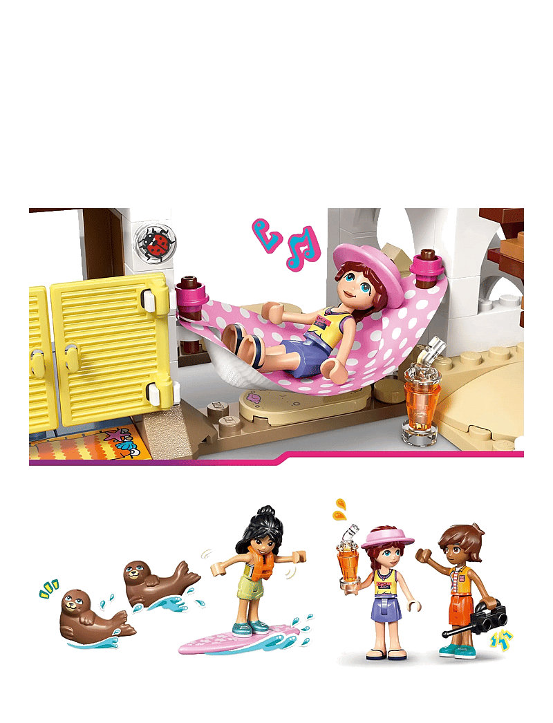LEGO - Friends Beach House with Seals Building Kit 42699 - lego friends - multi - 3
