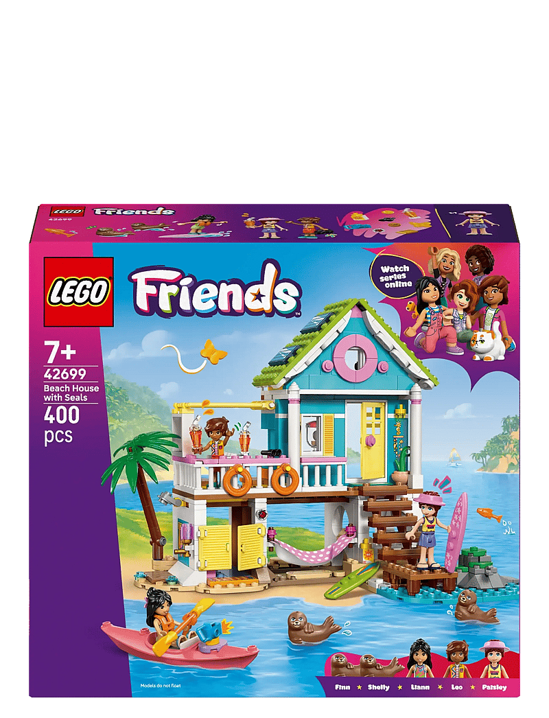 LEGO - Friends Beach House with Seals Building Kit 42699 - lego friends - multi - 4