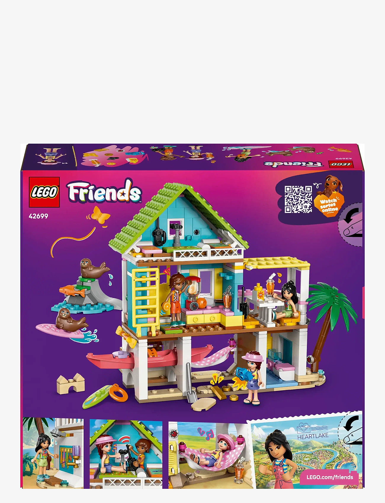 LEGO - Strandhus med sæler 42699 - lego friends - multi - 5