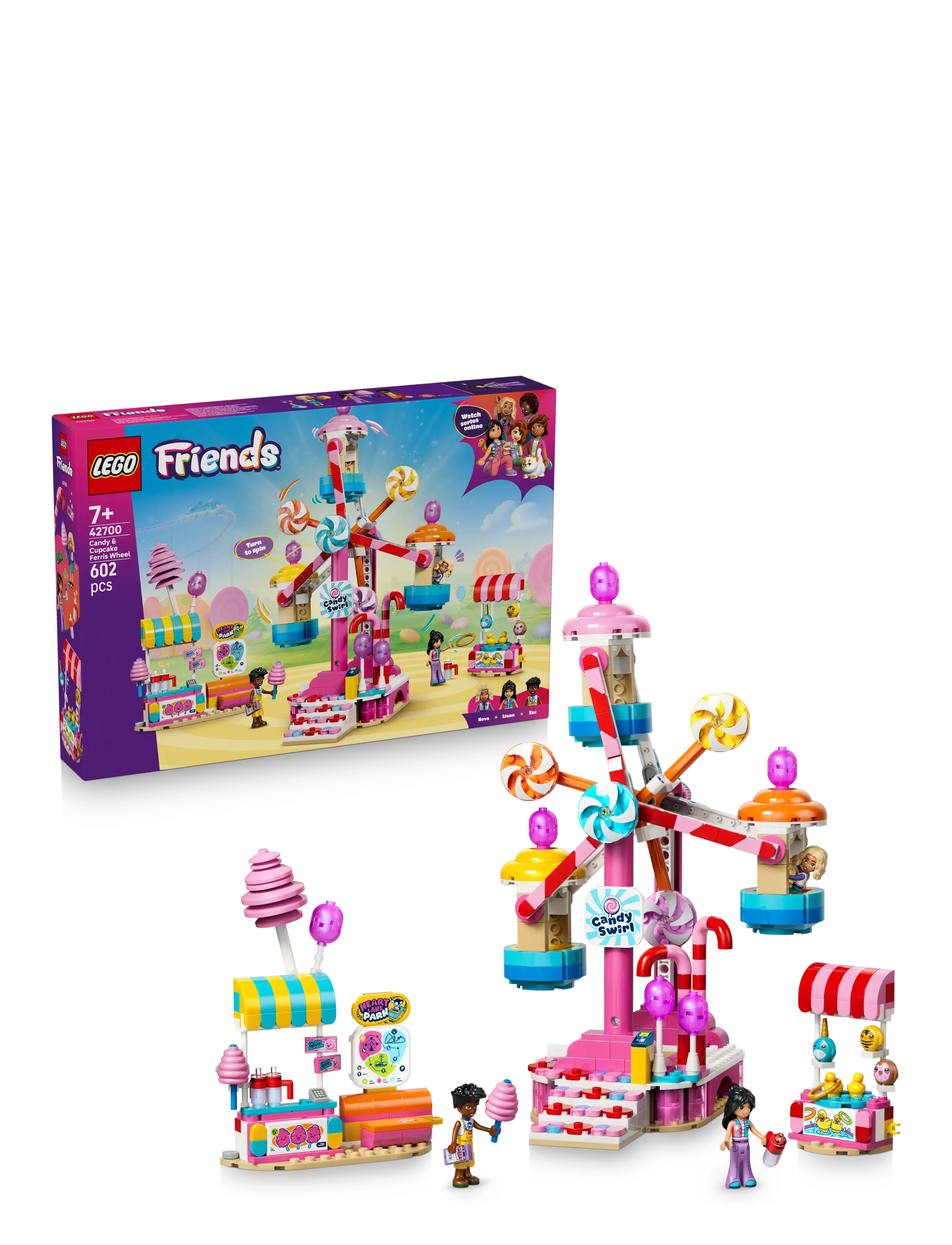 LEGO Slik- Og Cupcake-Pariserhjul 42700, One Size, Lego Spielzeug, Rosa - friends, Kinder