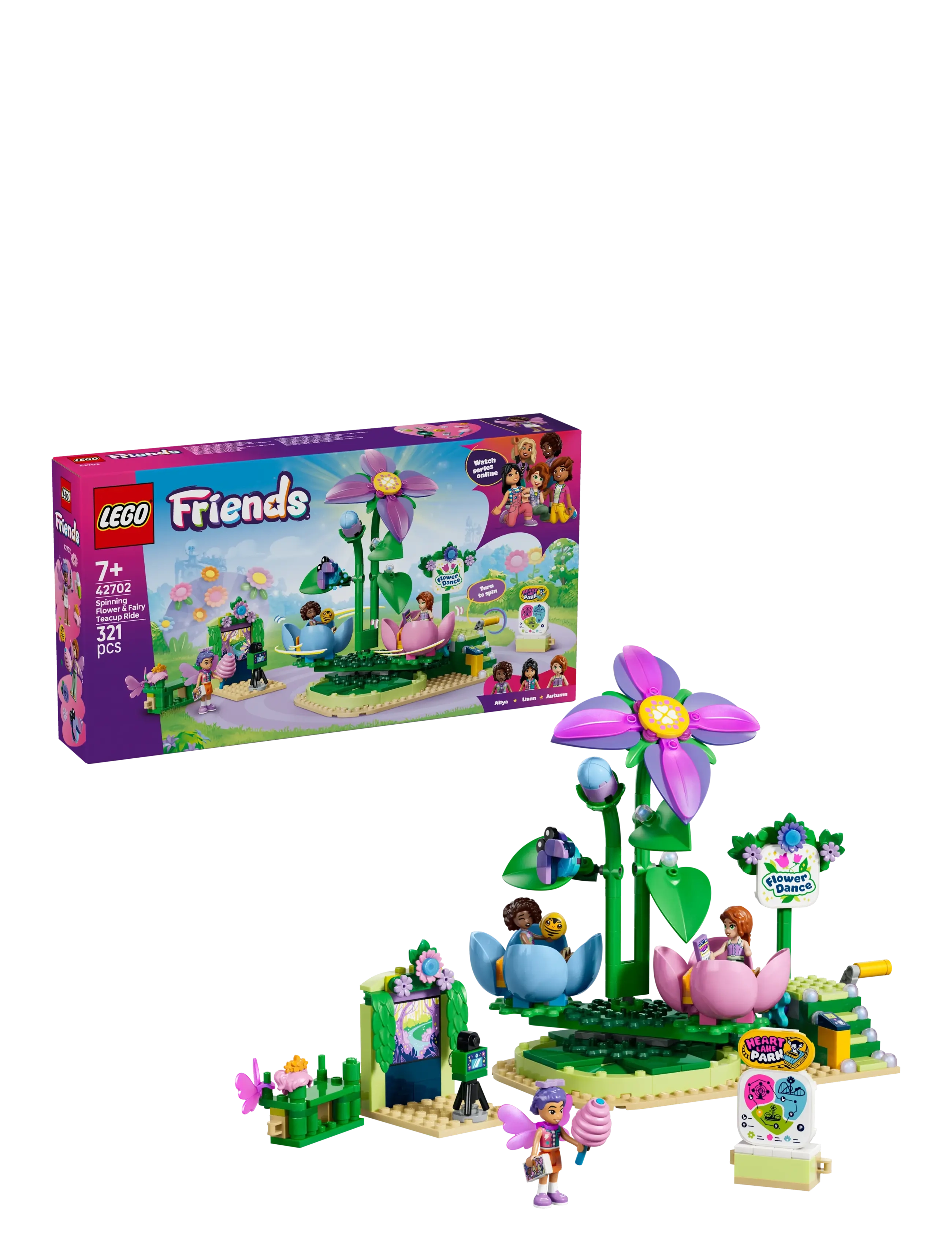 LEGO Tekop-Karrusel Med Blomster Og Feer 42702, One Size, Lego Spielzeug, Mehrfarbig/gemustert - friends, Kinder