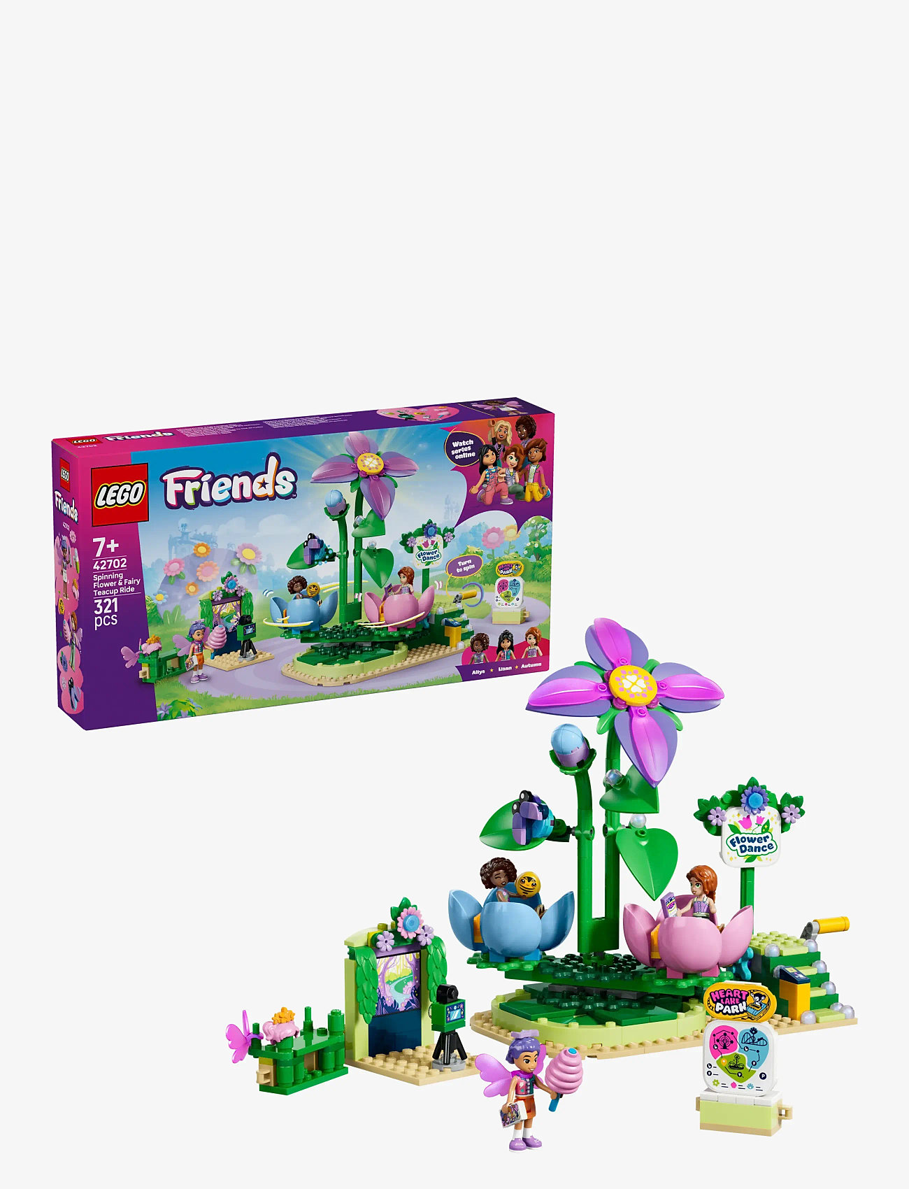 LEGO - Tekop-karrusel med blomster og feer 42702 - multi - 0