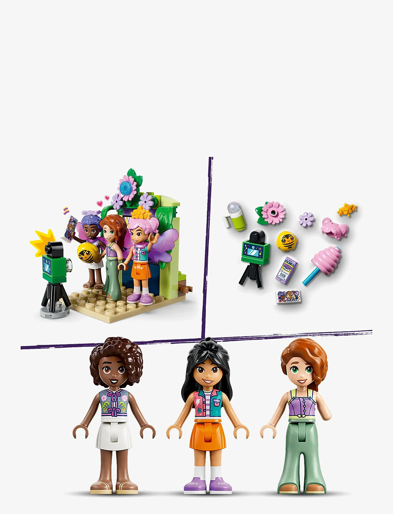 LEGO - Tekop-karrusel med blomster og feer 42702 - multi - 5
