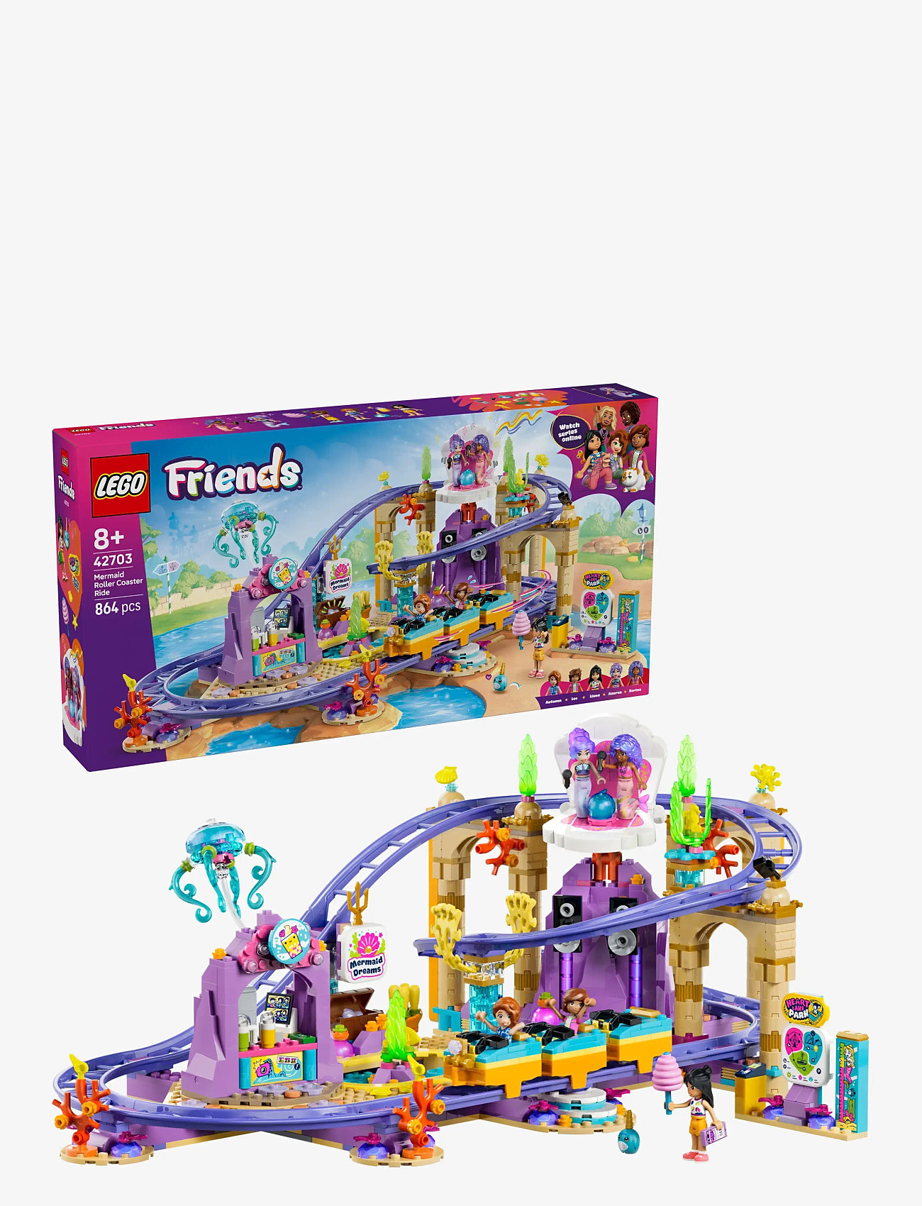 LEGO - Mermaid Roller Coaster Ride 42703 - multi - 0