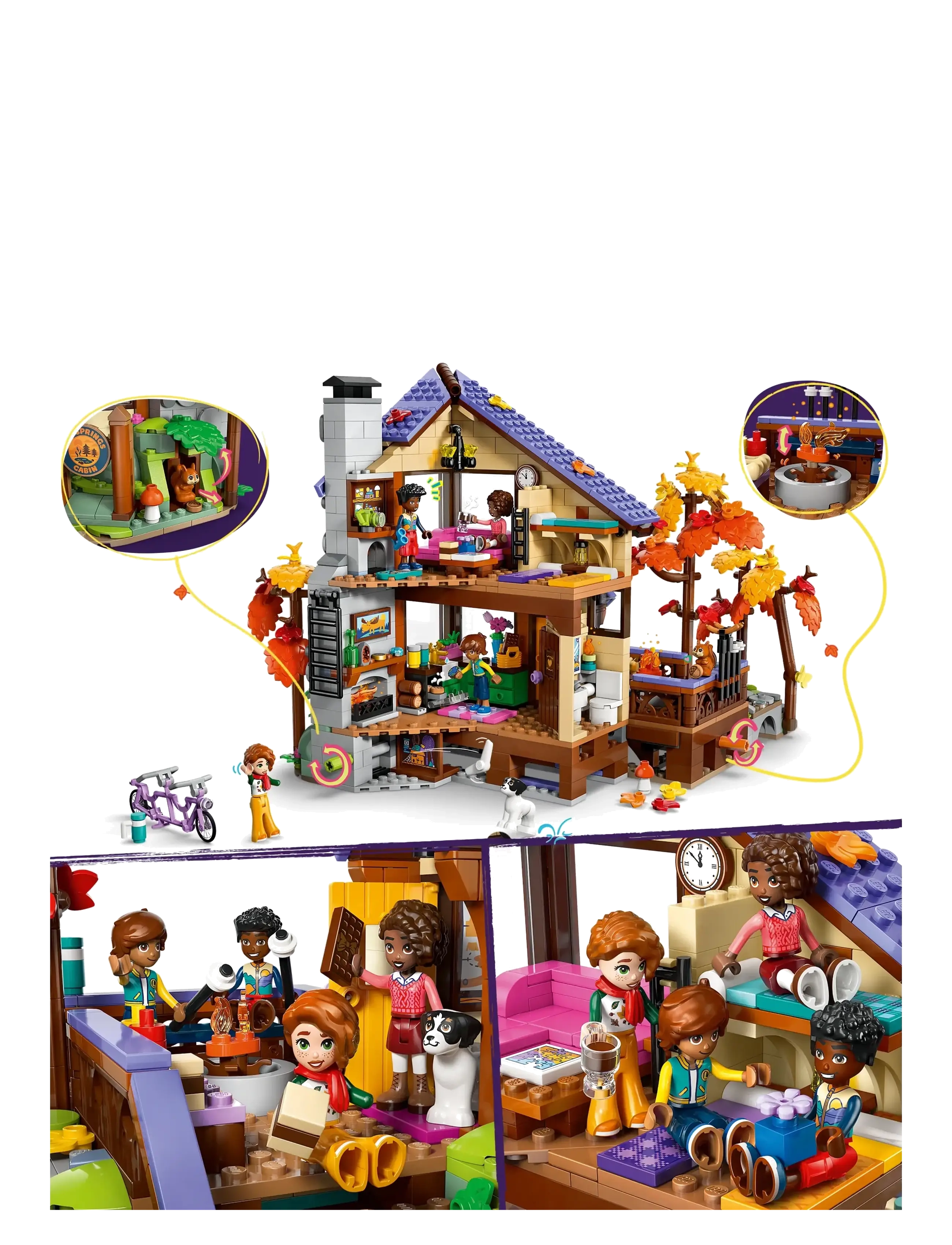 LEGO - Cozy Fall Forest Cabin 42705 - lego friends - multi - 3