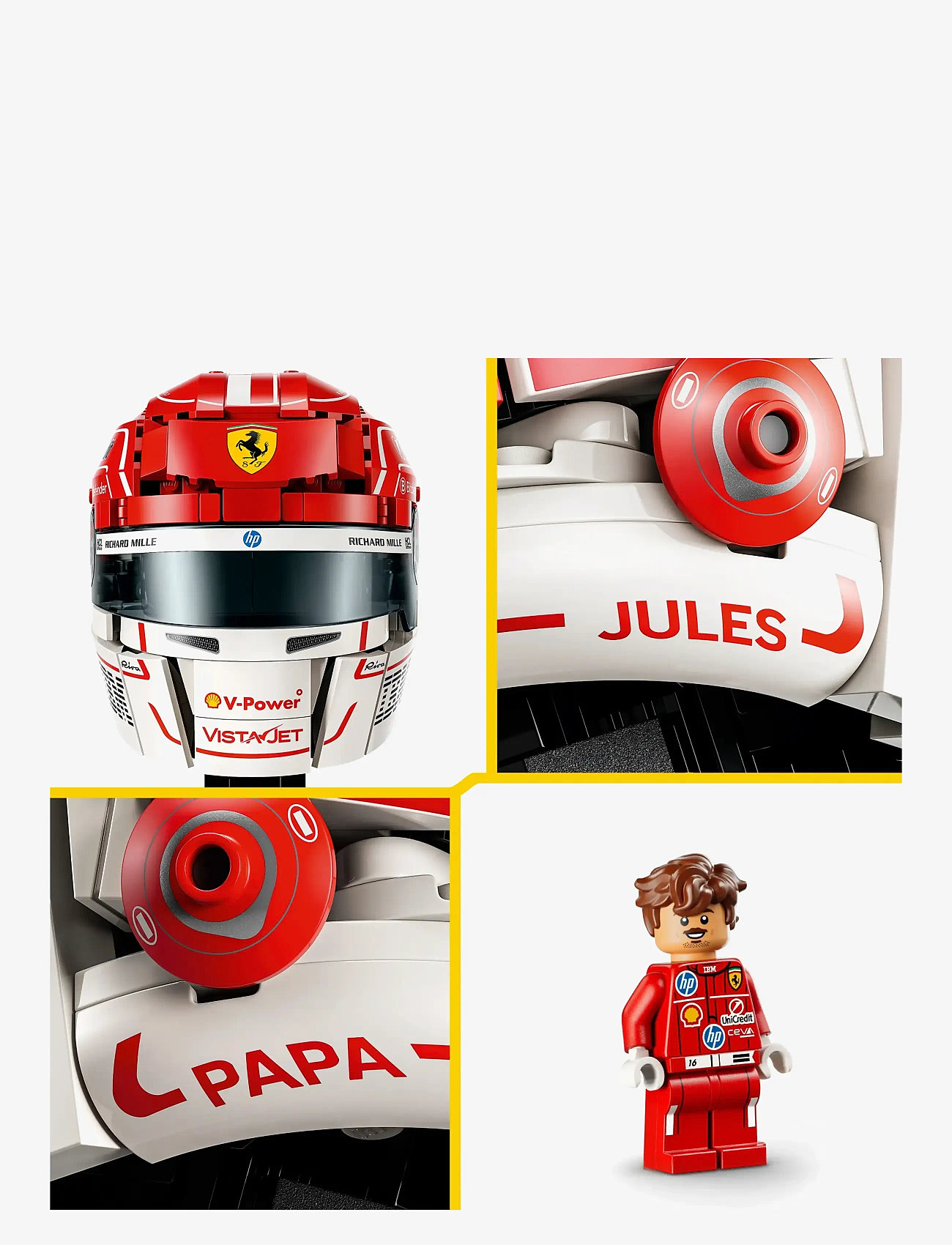 LEGO - Editions Scuderia Ferrari HP Charles Leclerc Helmet 43014 - lego speed champions - multi - 4