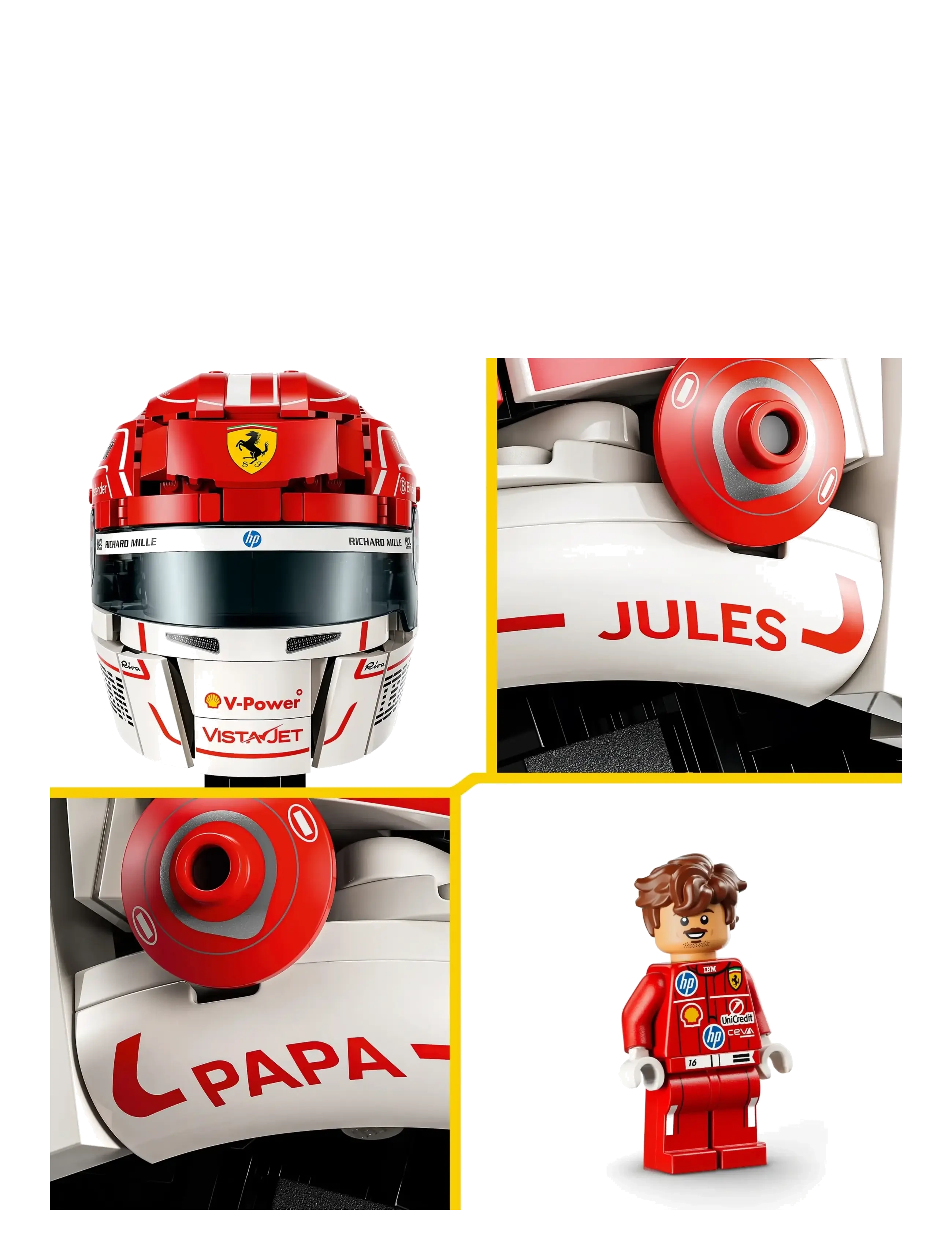 LEGO - Editions Scuderia Ferrari HP Charles Leclerc Helmet 43014 - lego speed champions - multi - 4