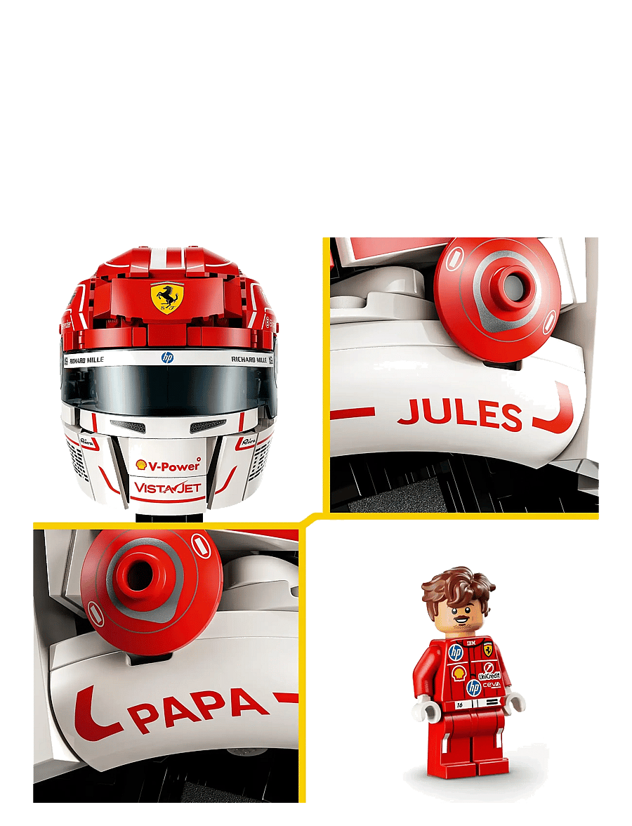 LEGO - Editions Scuderia Ferrari HP Charles Leclerc Helmet 43014 - lego speed champions - multi - 4