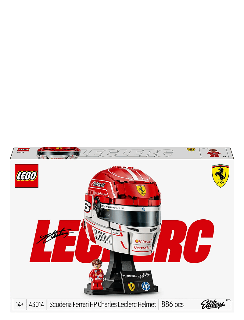 LEGO - Editions Scuderia Ferrari HP Charles Leclerc Helmet 43014 - lego speed champions - multi - 5