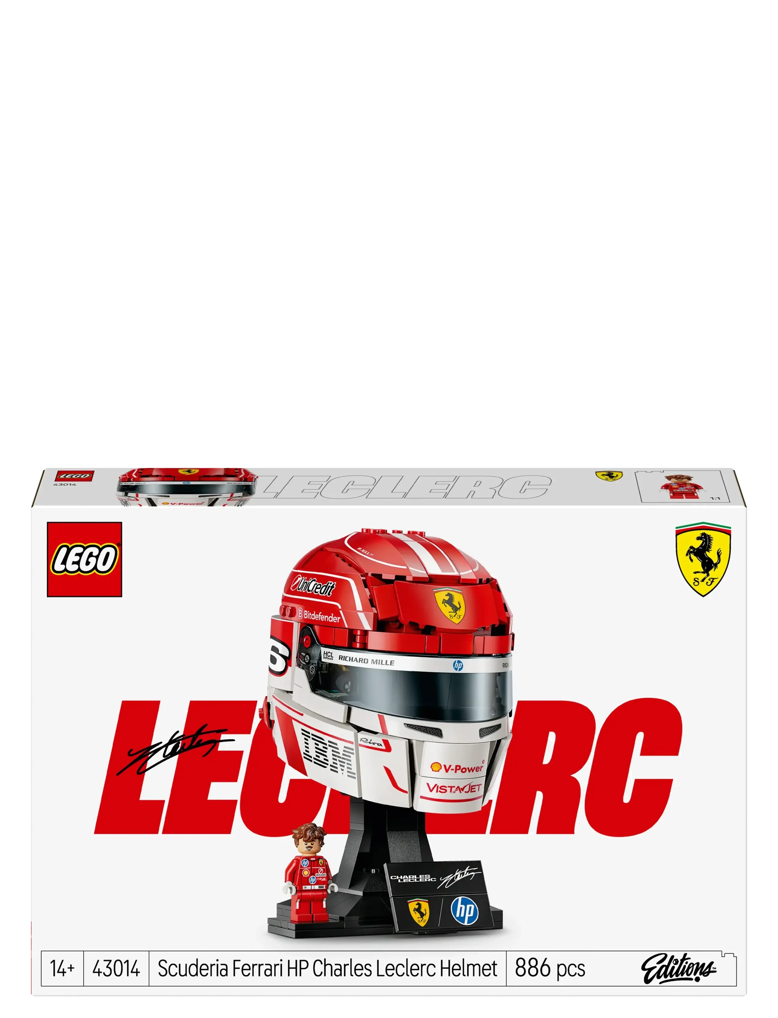 LEGO - Editions Scuderia Ferrari HP Charles Leclerc Helmet 43014 - lego speed champions - multi - 5