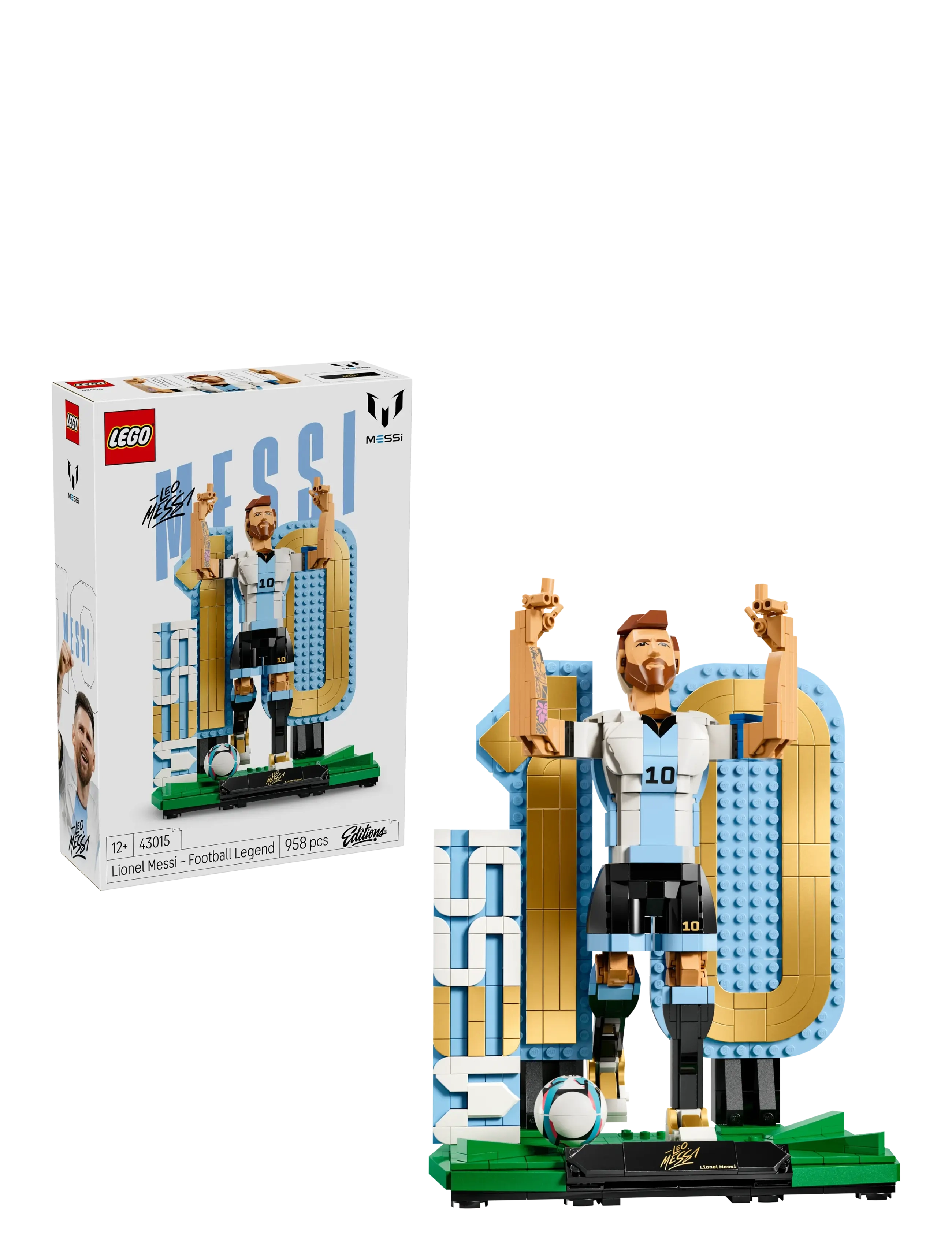 LEGO Editions Lionel Messi – Fodboldlegende 43015, One Size, Multi/patterned, Lego Legetøj > Lego icons, Børn