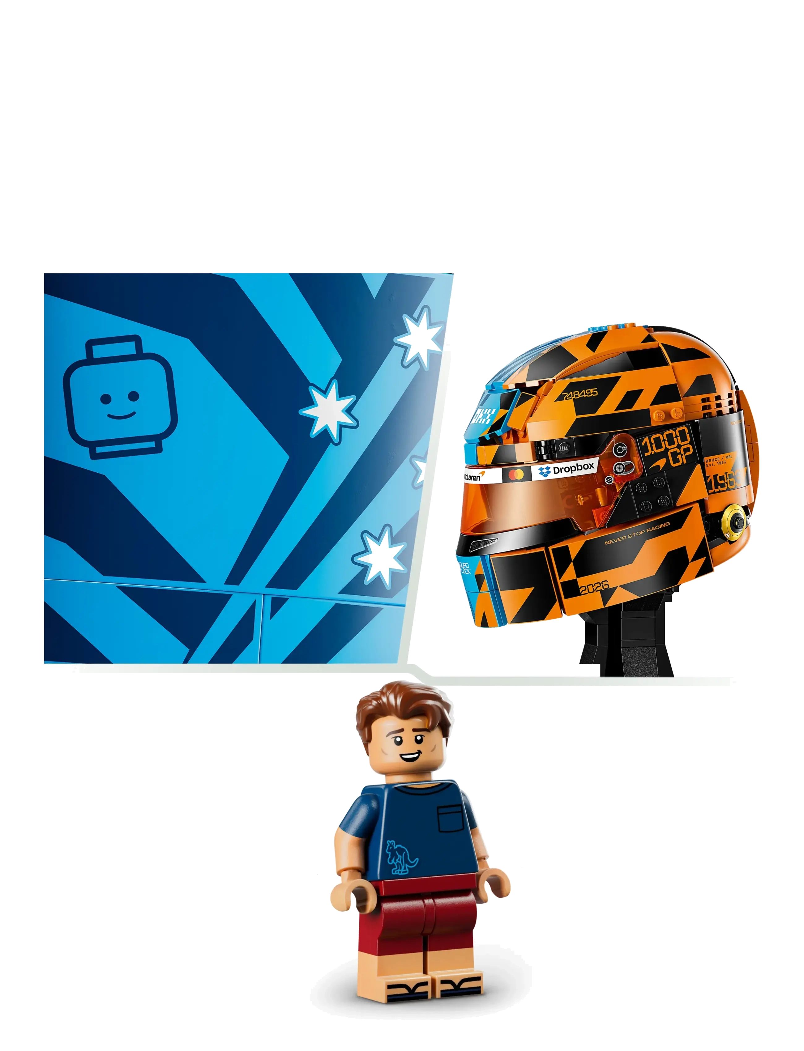 LEGO - Editions McLaren Mastercard Team Oscar Piastri Helmet 43017 - lego formula 1 - multi - 4