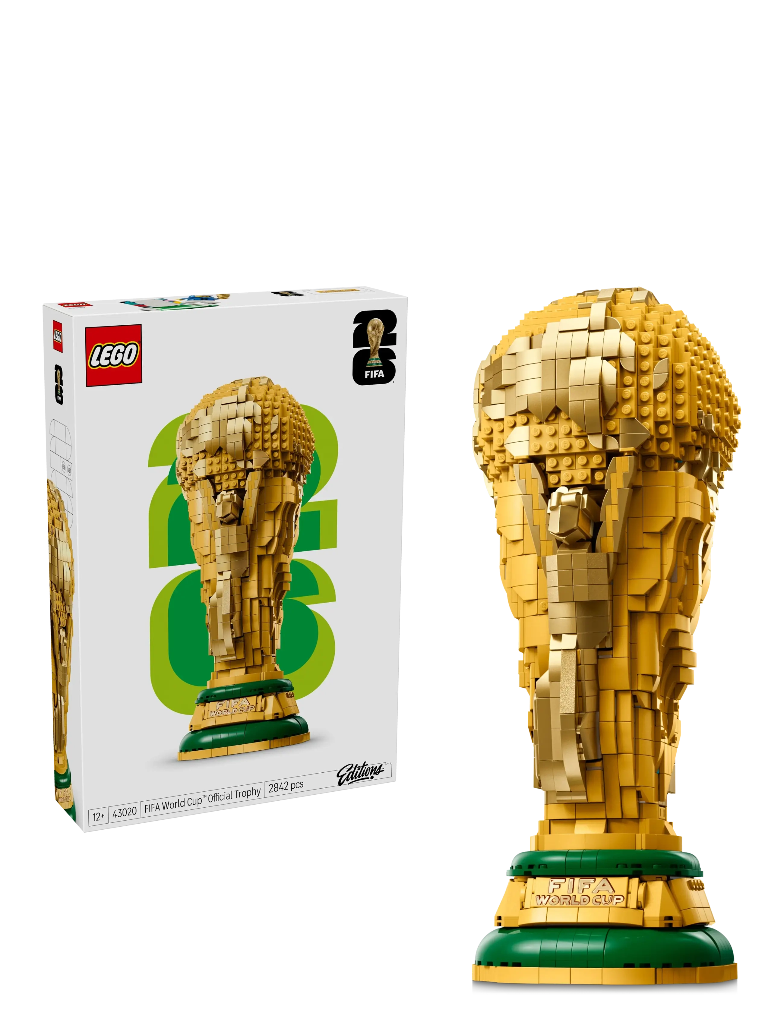LEGO Officielt Fifa Vm-Trofæ 43020, One Size, Lego Spielzeug, Gold - icons, Kinder