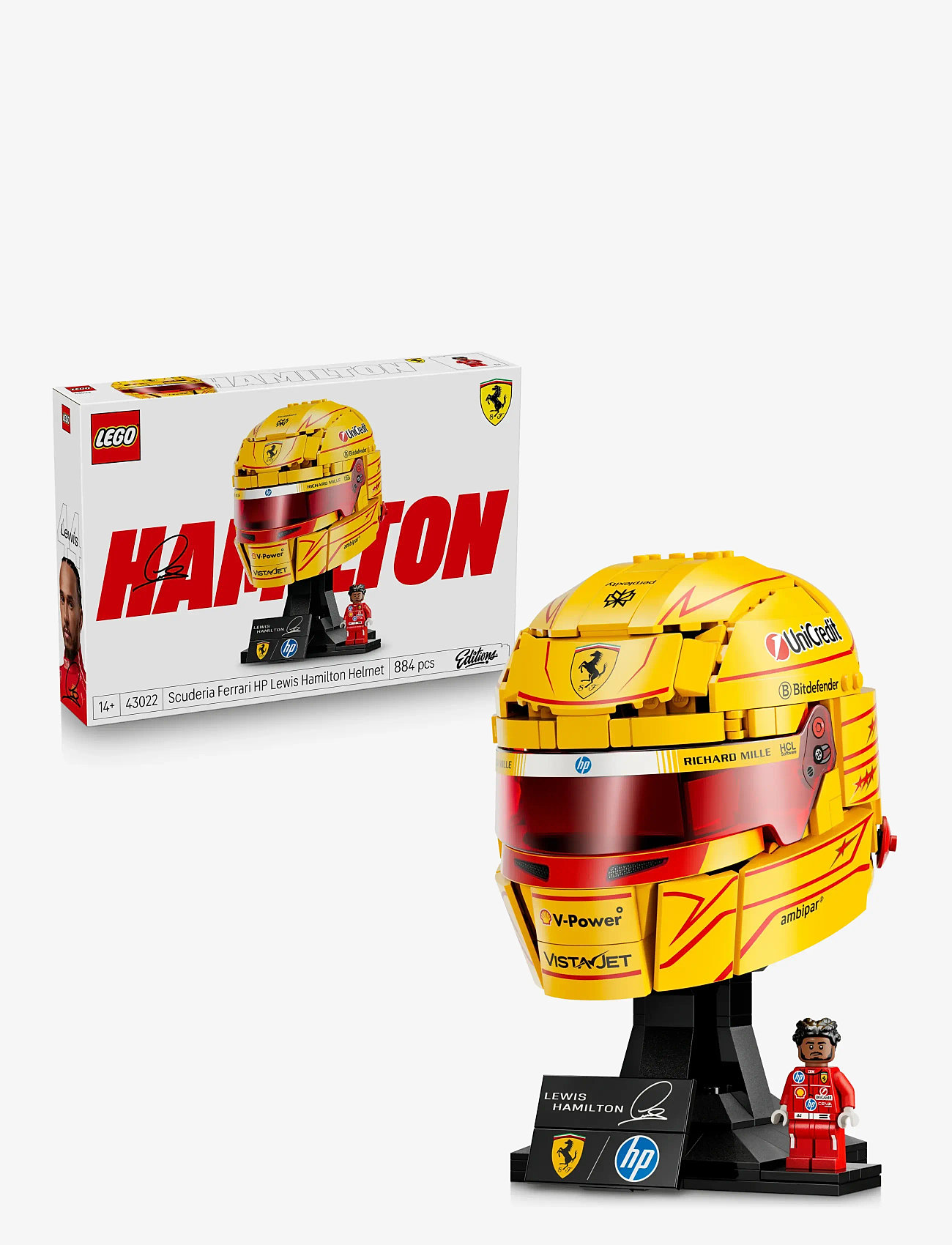 LEGO - Editions Scuderia Ferrari HP Lewis Hamilton Helmet 43022 - lego speed champions - multi - 0