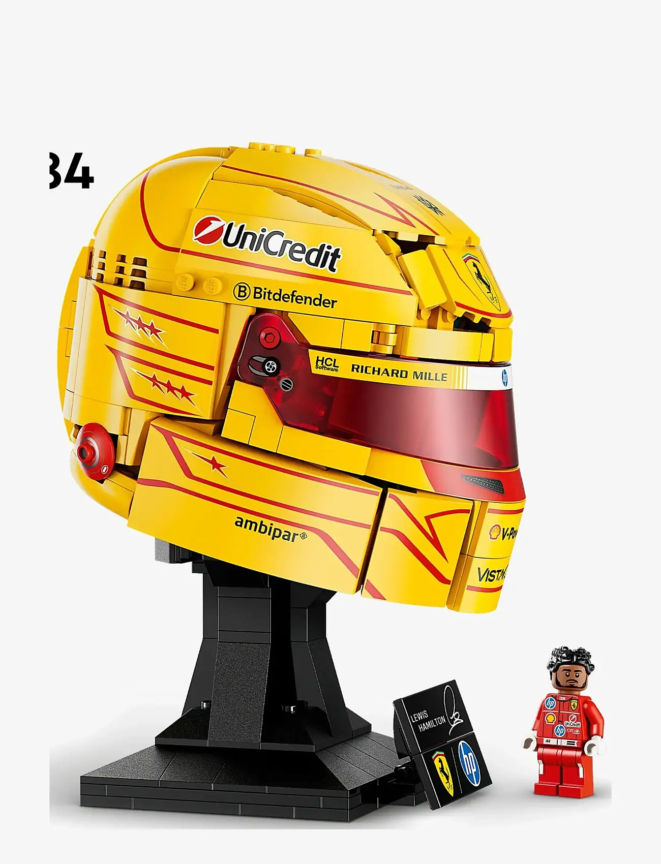 LEGO - Editions Scuderia Ferrari HP Lewis Hamilton Helmet 43022 - lego speed champions - multi - 1