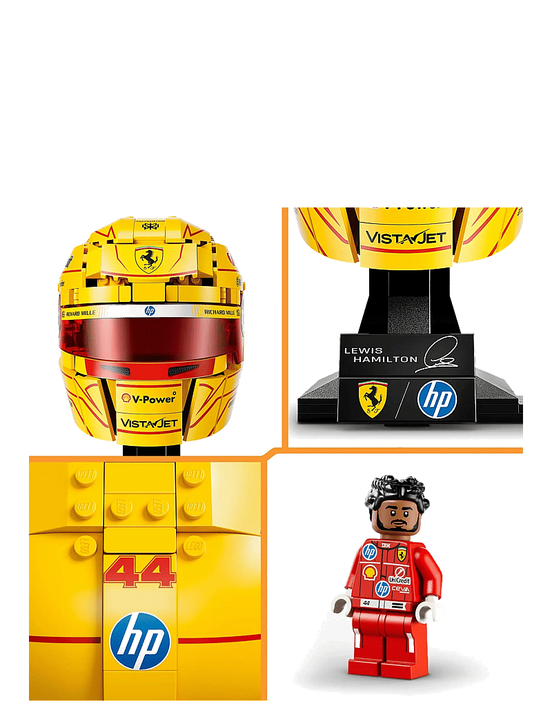 LEGO - Editions Scuderia Ferrari HP Lewis Hamilton Helmet 43022 - lego speed champions - multi - 4