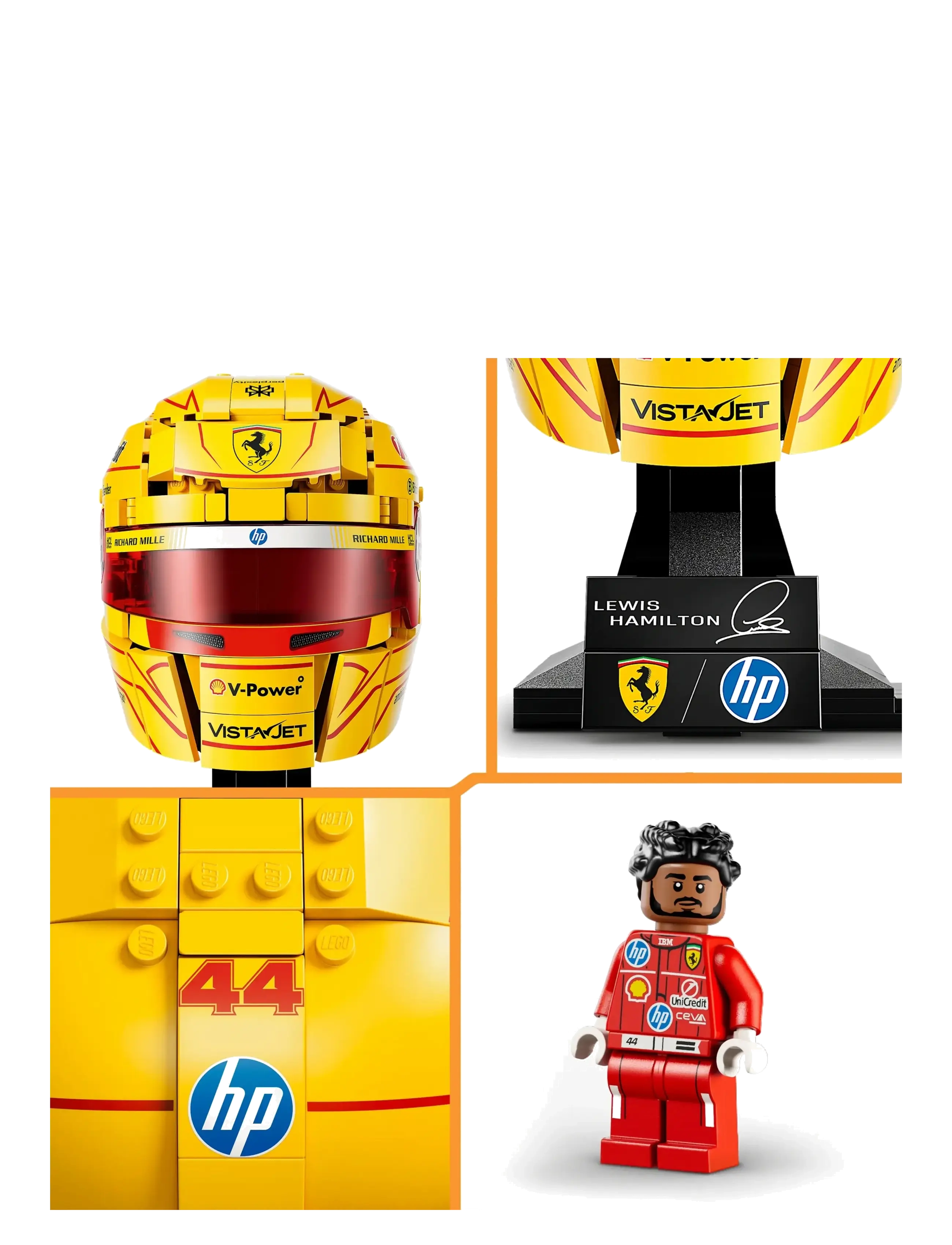 LEGO - Editions Scuderia Ferrari HP Lewis Hamilton Helmet 43022 - lego speed champions - multi - 4