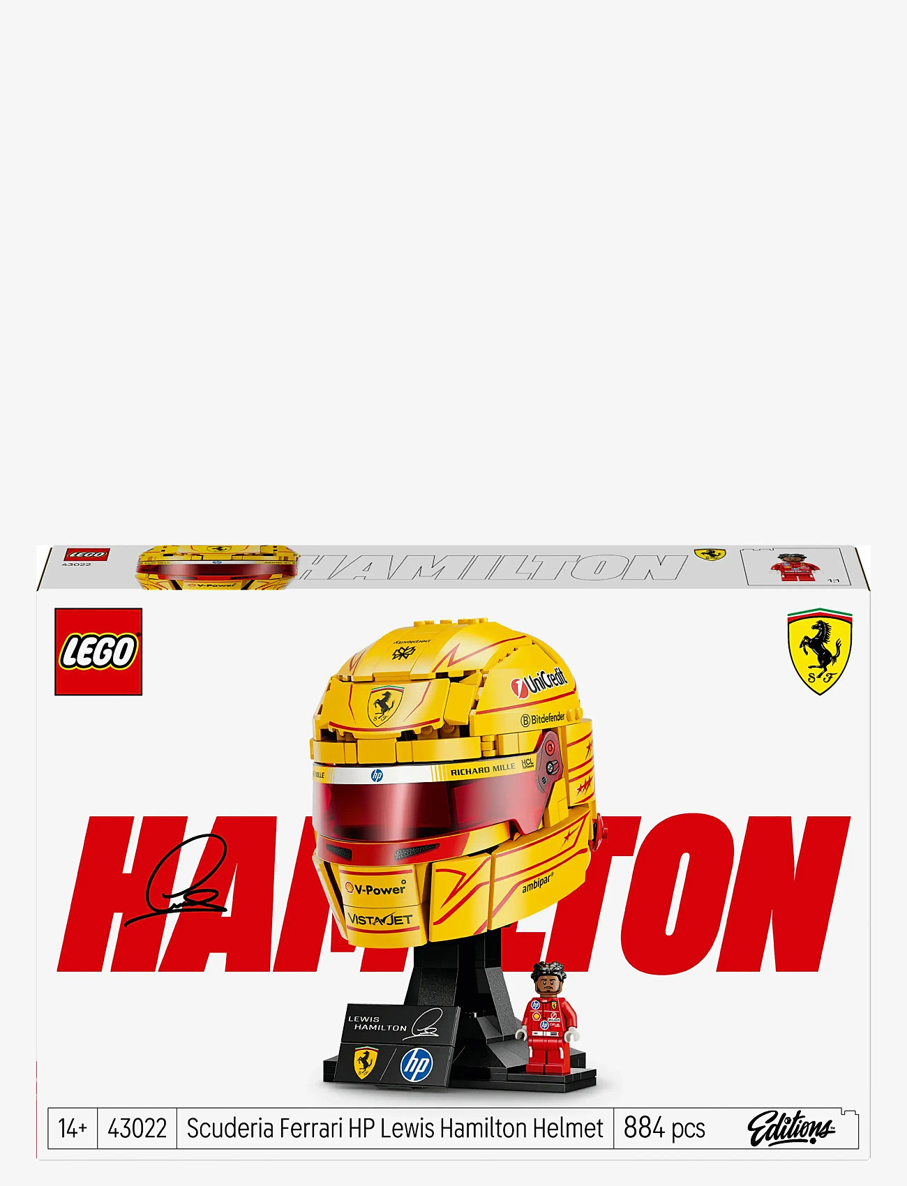 LEGO - Editions Scuderia Ferrari HP Lewis Hamilton Helmet 43022 - lego speed champions - multi - 5