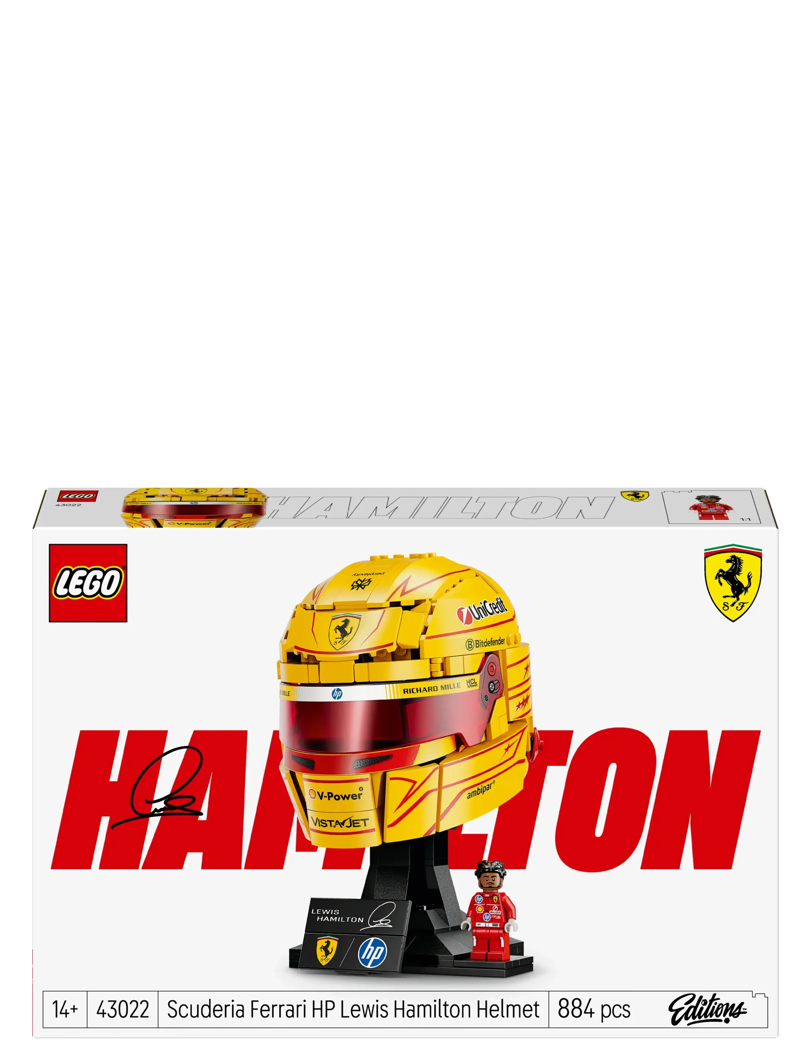 LEGO - Editions Scuderia Ferrari HP Lewis Hamilton Helmet 43022 - lego speed champions - multi - 5