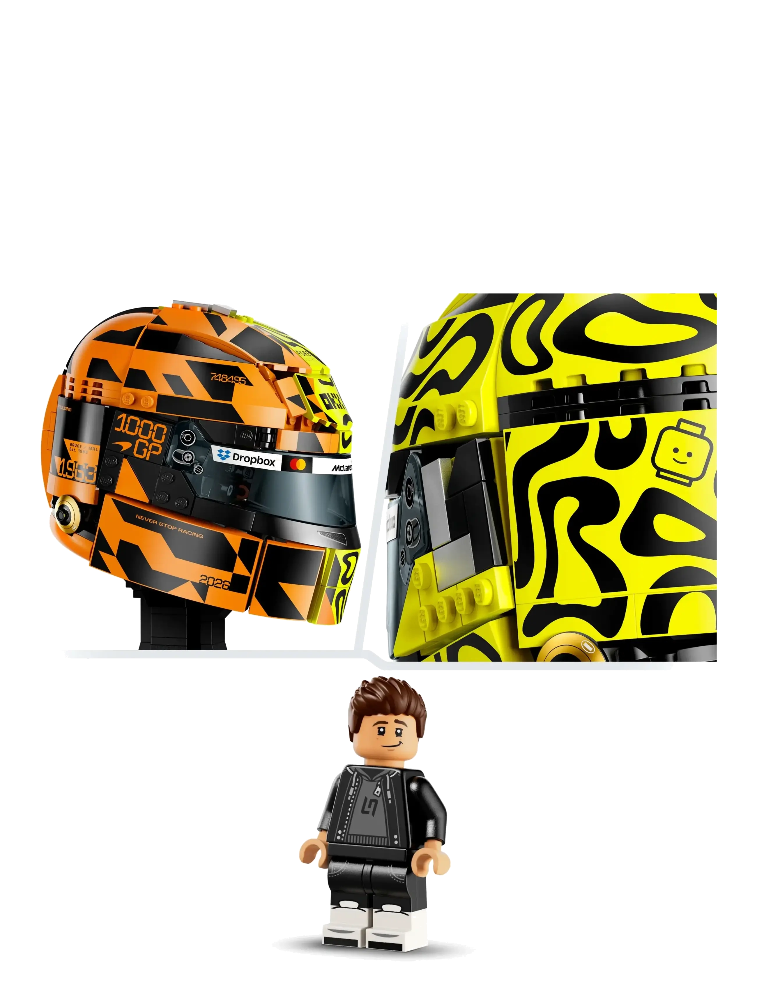 LEGO - Editions McLaren Mastercard Team Lando Norris Helmet 43023 - lego formula 1 - multi - 4