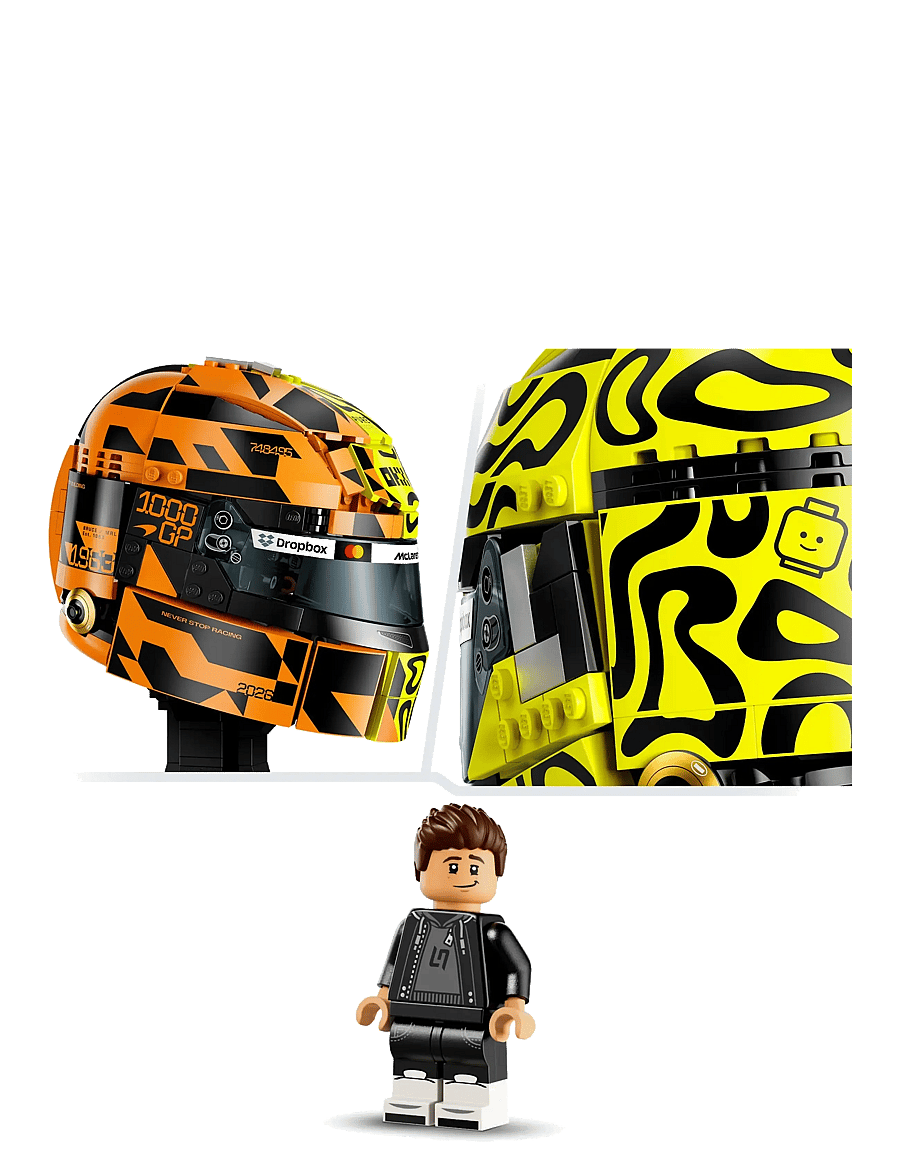 LEGO - Editions McLaren Mastercard Team Lando Norris Helmet 43023 - lego formula 1 - multi - 4