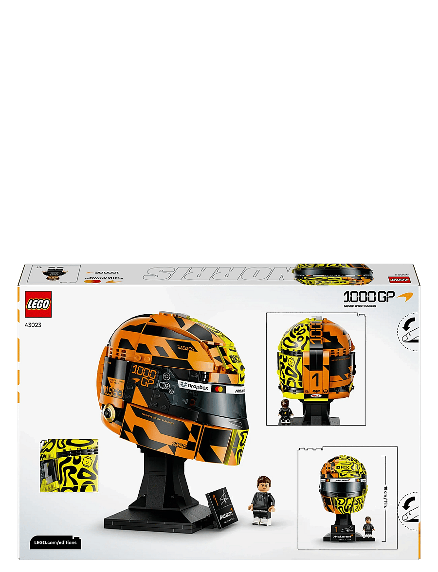 LEGO - Editions McLaren Mastercard Team Lando Norris Helmet 43023 - lego formula 1 - multi - 3