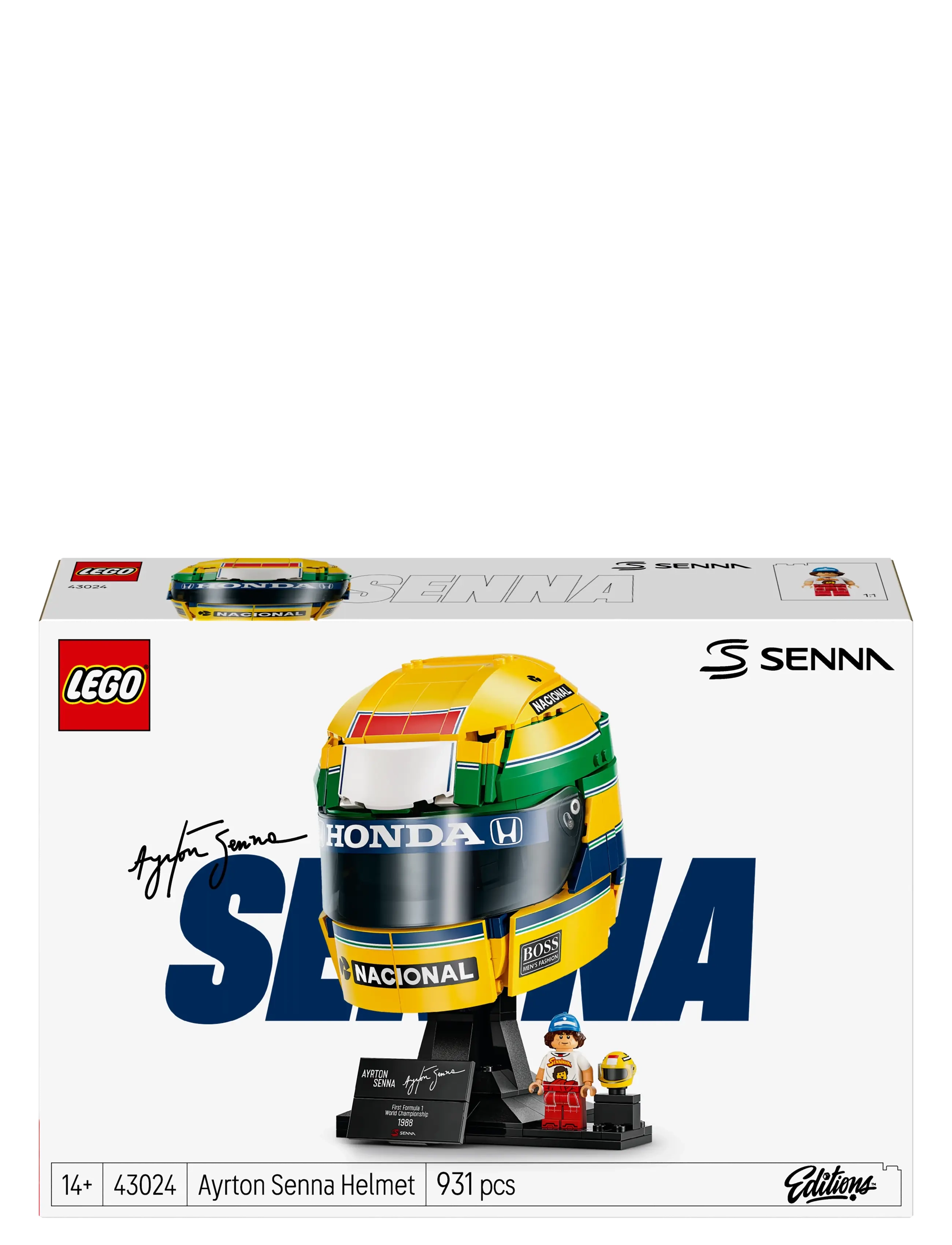 LEGO - Ayrton Senna Helmet 43024 - lego formula 1 - multi - 5