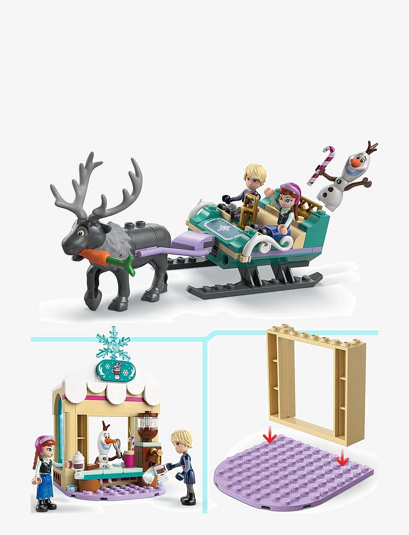 LEGO Disney Frozen Anna’s Sleigh Adventure Buildable Model Toy Kit ...