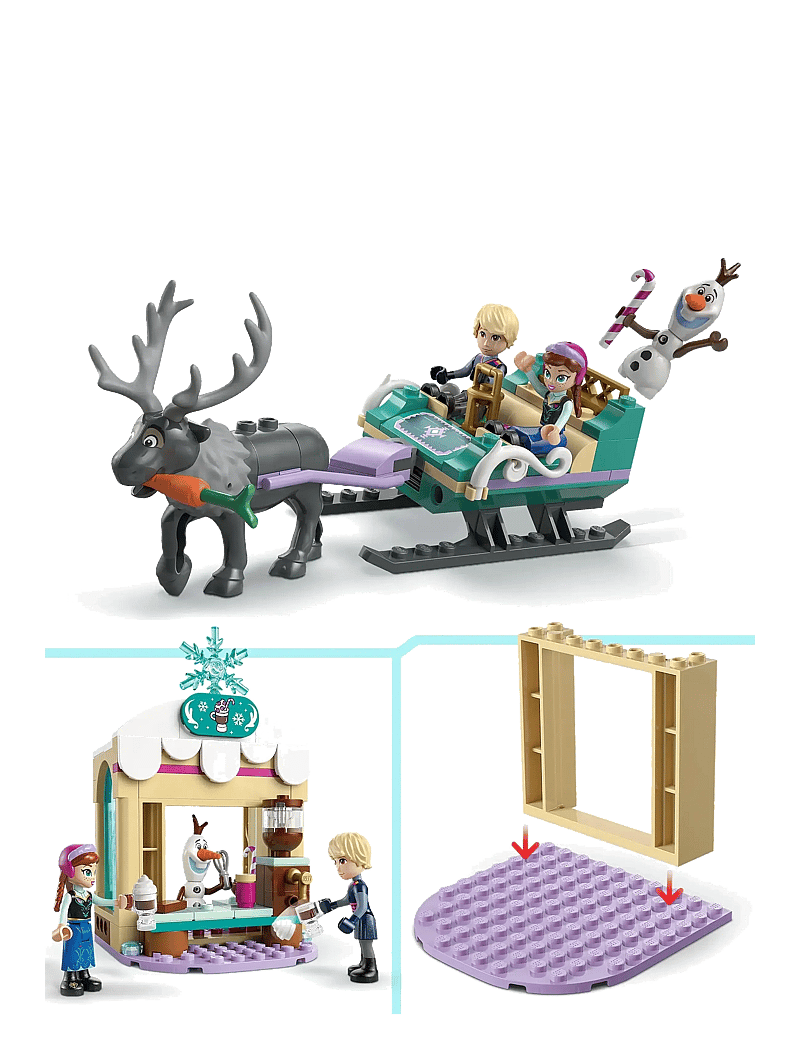 LEGO Disney Frozen Anna's Sleigh Adventure Buildable Model Toy Kit