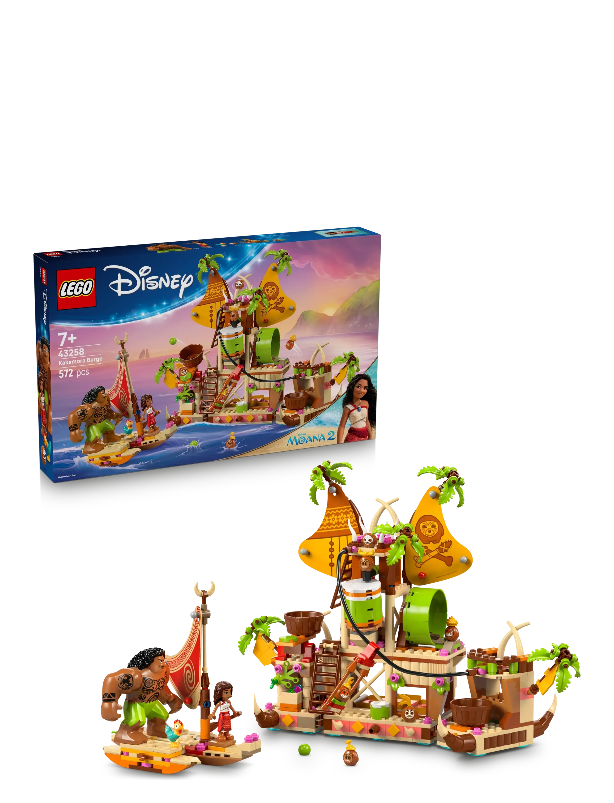 LEGO Disney Moana 2 Kakamora Barge, Toy Building Set 43258 - Weihnachtsgeschenke - MULTI / multi