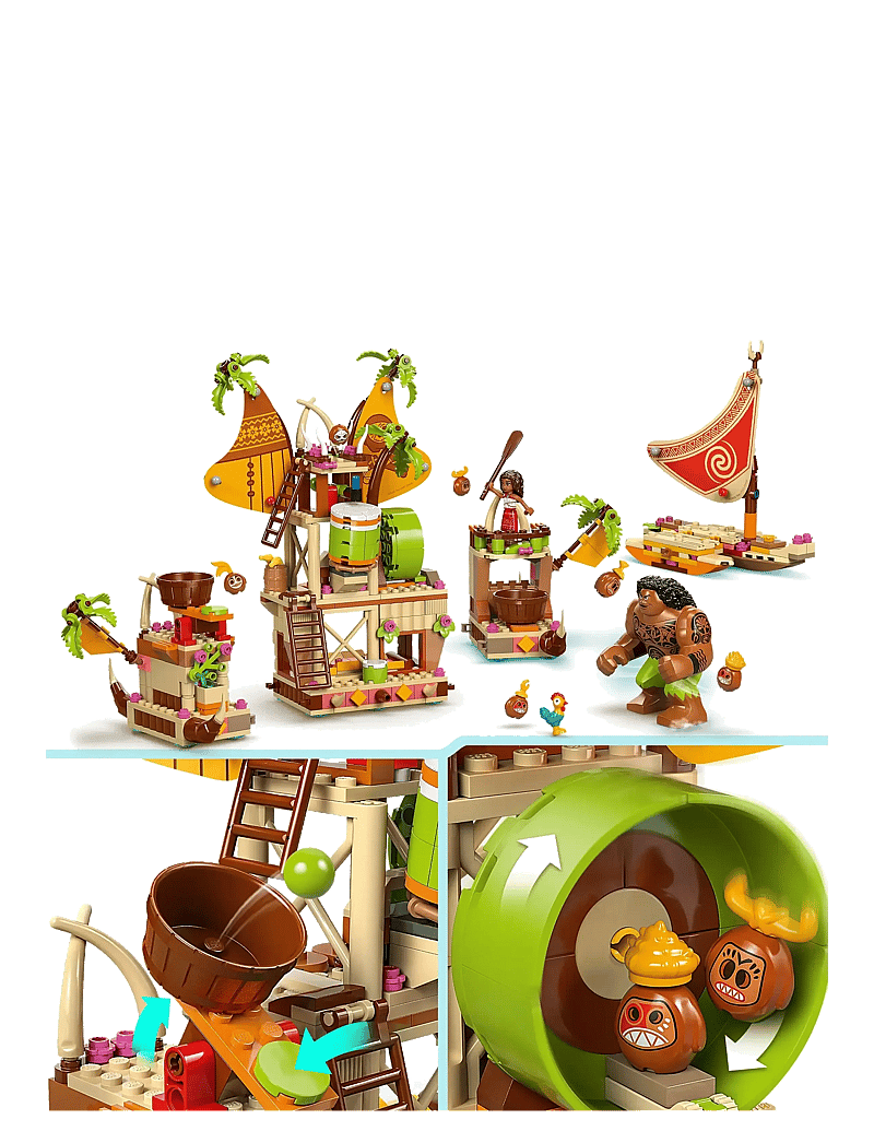 LEGO - Disney Moana 2 Kakamora Barge, Toy Building Set 43258 - lego disney™ - multi - 3
