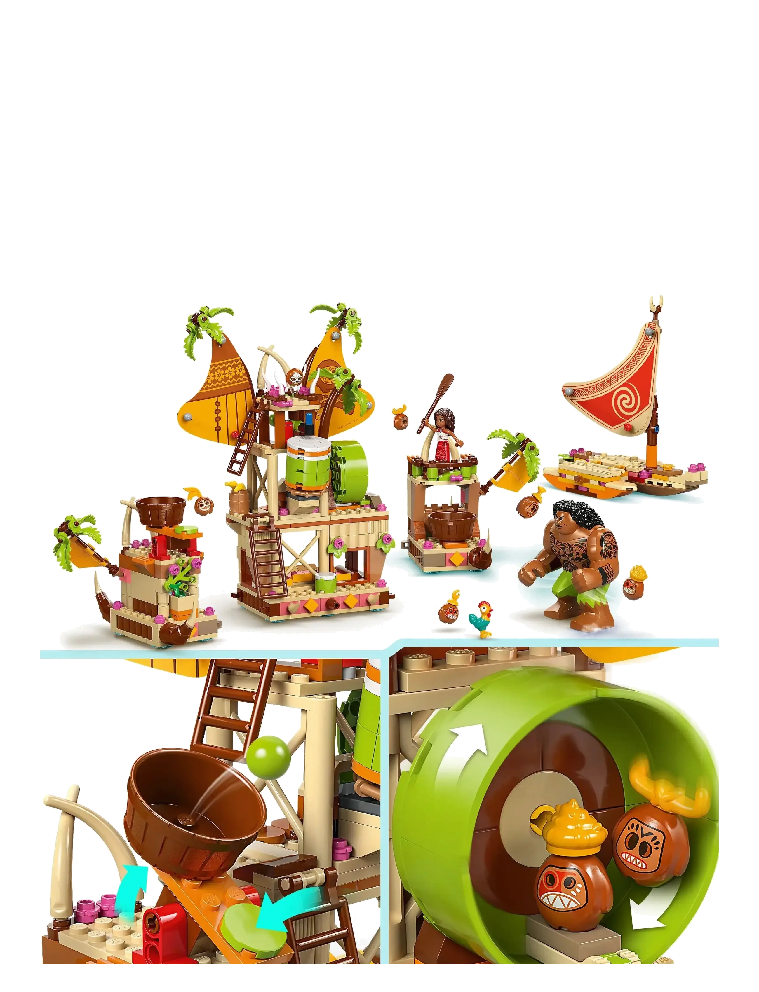 LEGO - Disney Moana 2 Kakamora Barge, Toy Building Set 43258 - lego disney™ - multi - 3
