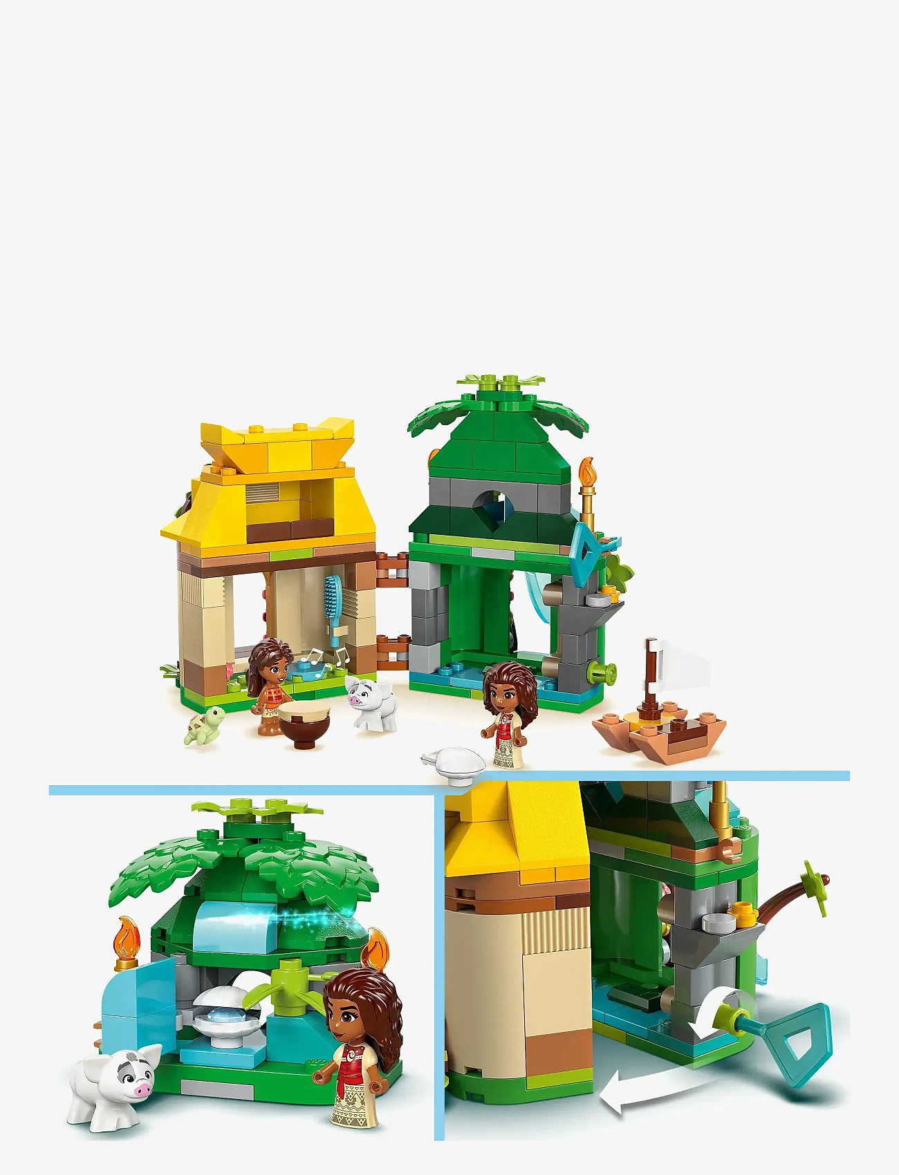 LEGO - Disney Moana’s Island Fun Buildable Model Toy and Building Kit 43260 - lego disney princess - multi - 3