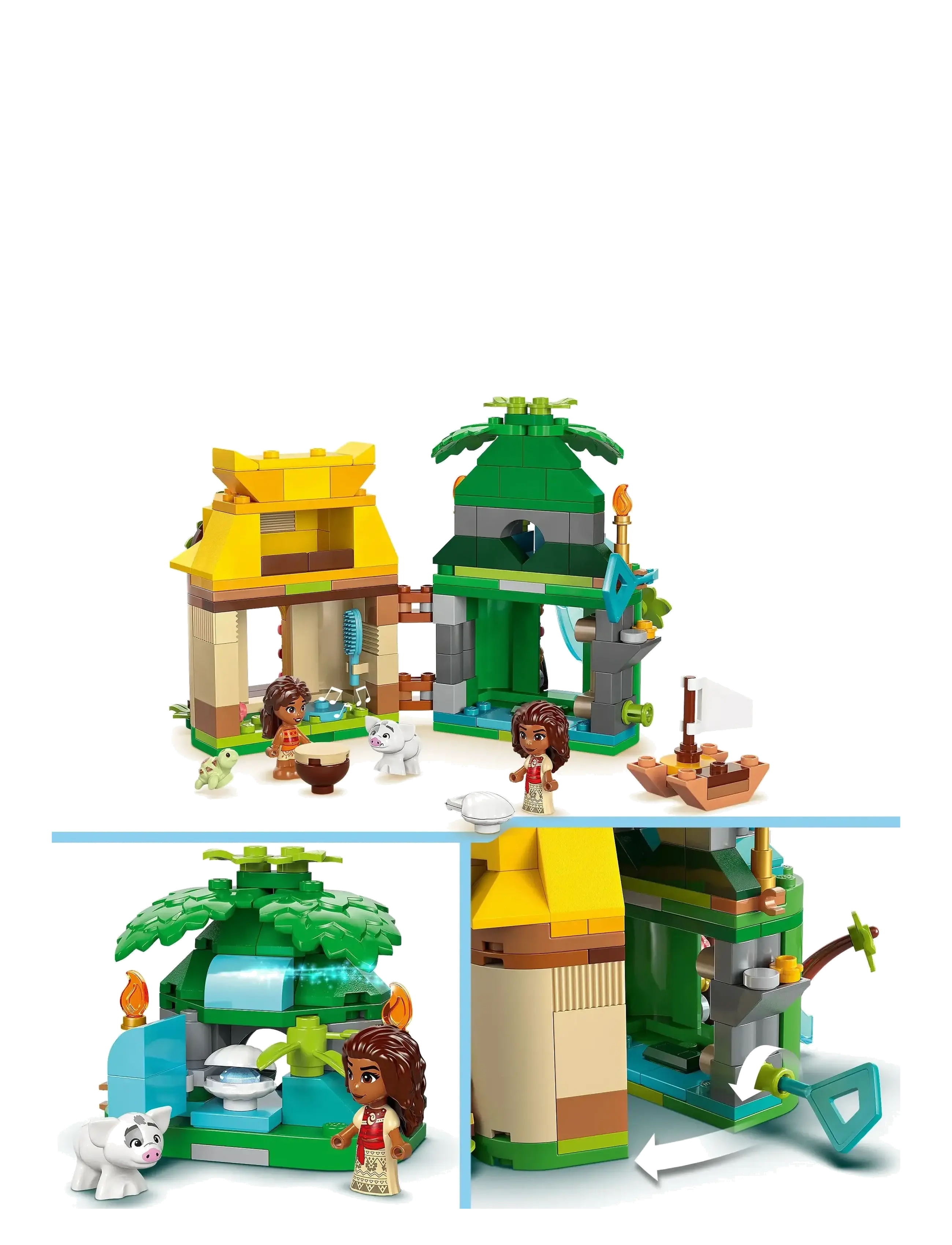 LEGO - Disney Moana’s Island Fun Buildable Model Toy and Building Kit 43260 - lego disney princess - multi - 3