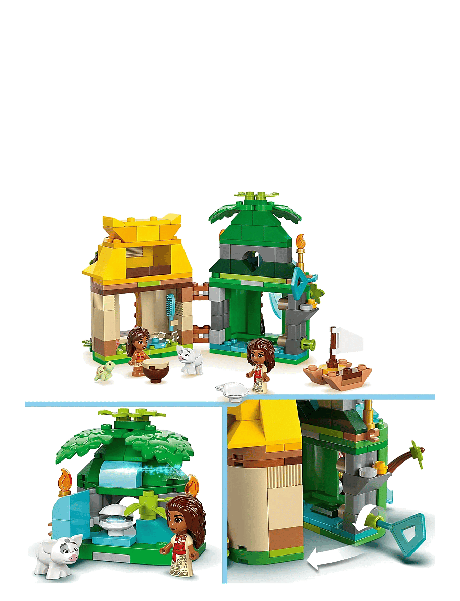 LEGO - Disney Moana’s Island Fun Buildable Model Toy and Building Kit 43260 - lego disney princess - multi - 3
